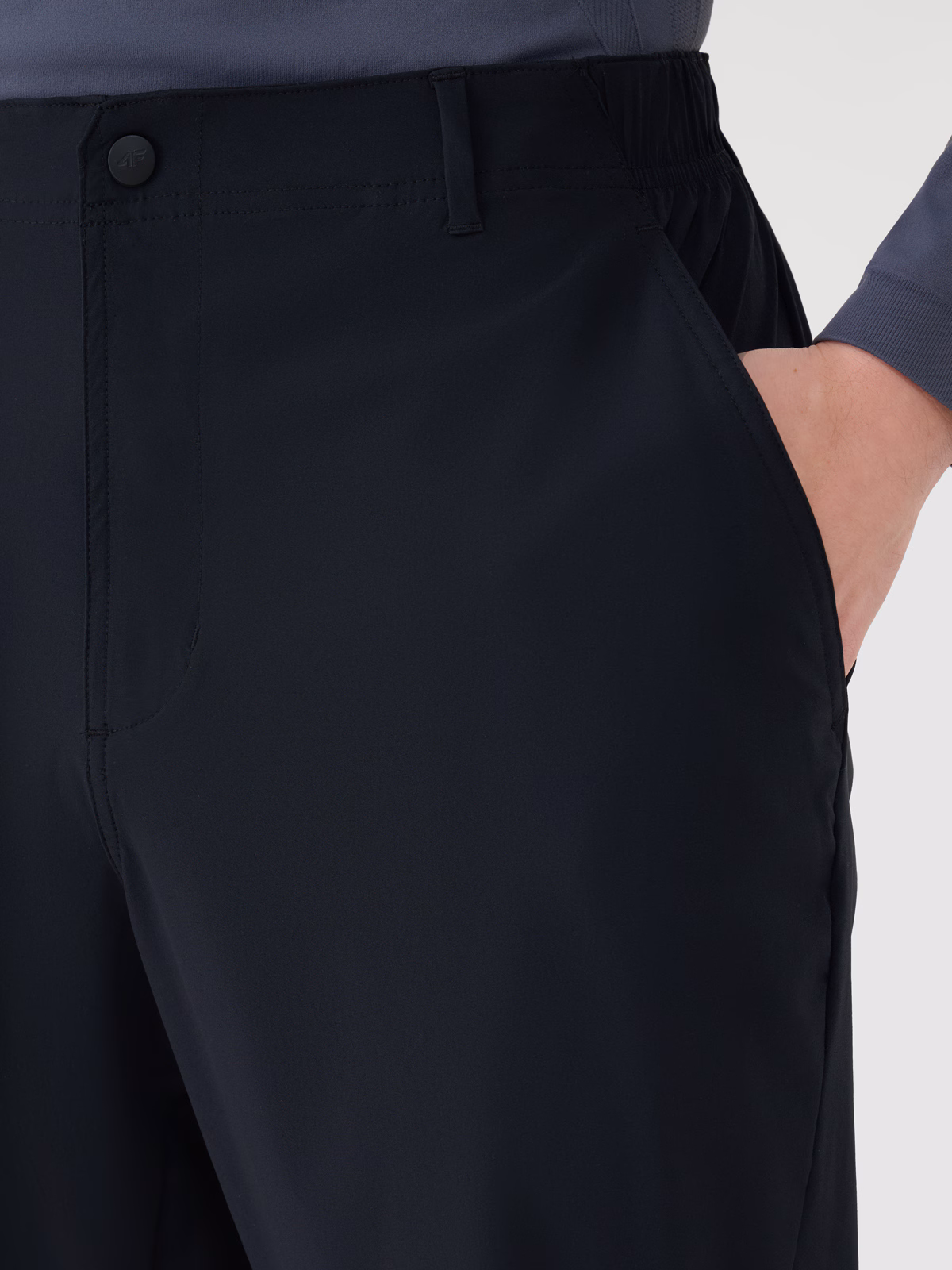 Spodnie trekkingowe szybkoschnące męskie - czarne