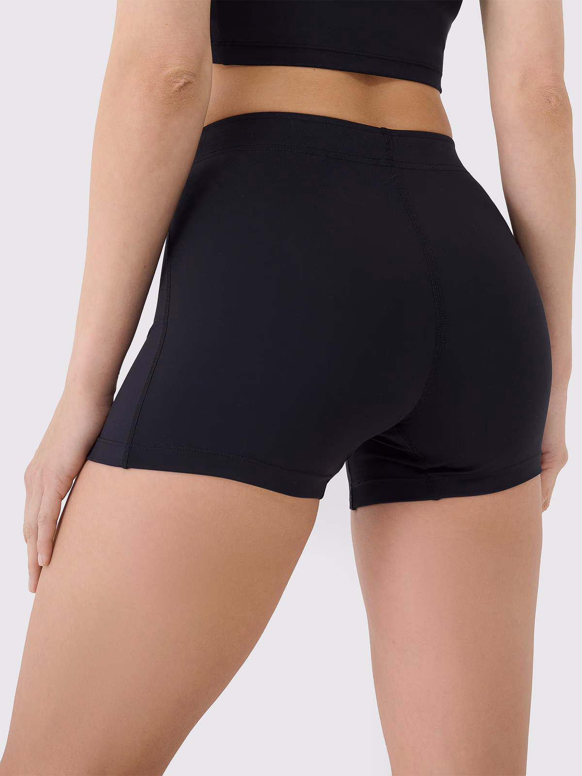 Legginsy krótkie treningowe damskie - niebieskie