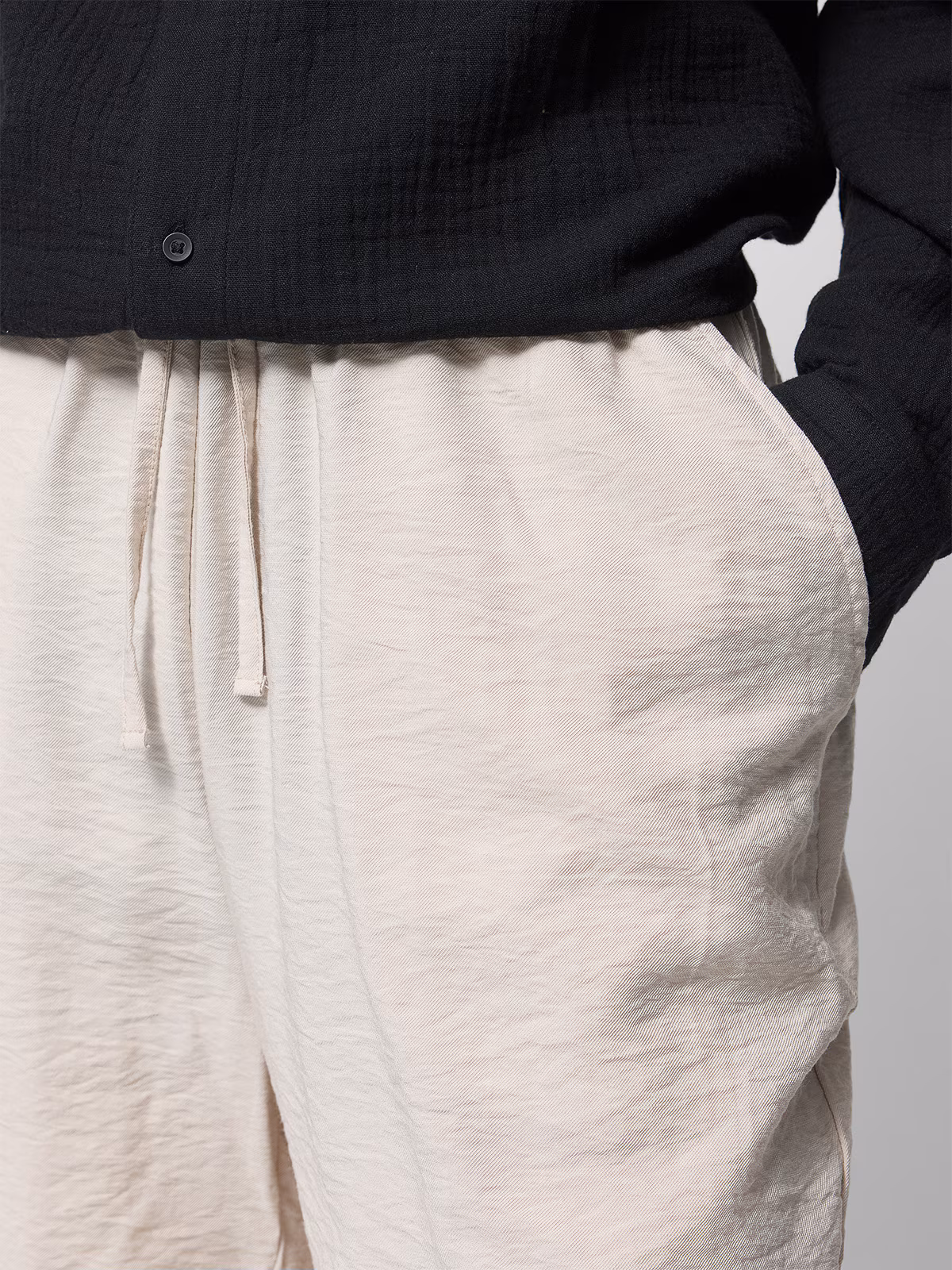 Spodenki casual męskie Outhorn - beżowe