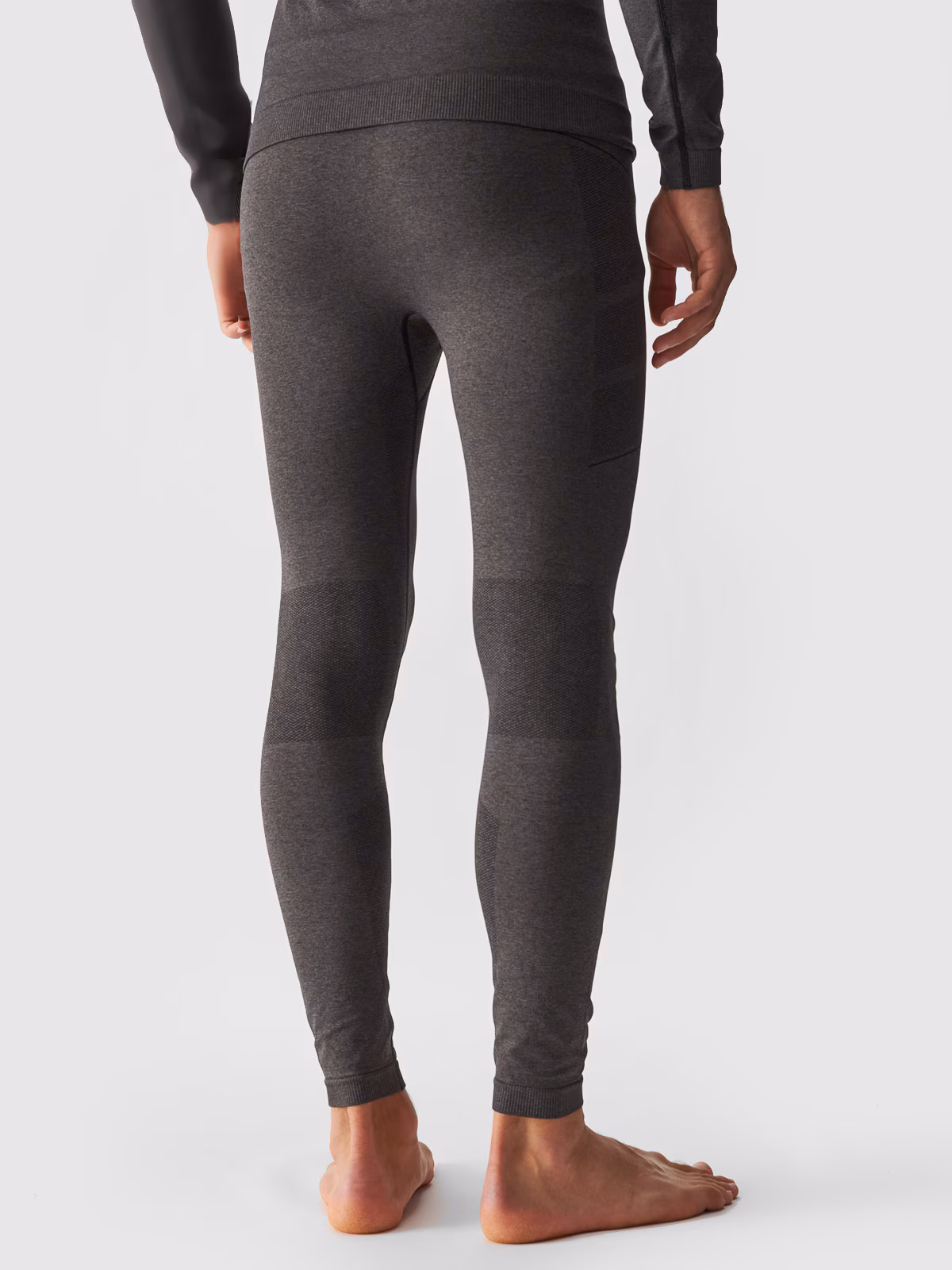 Bielizna termoaktywna bezszwowa (dół) męska - czarna