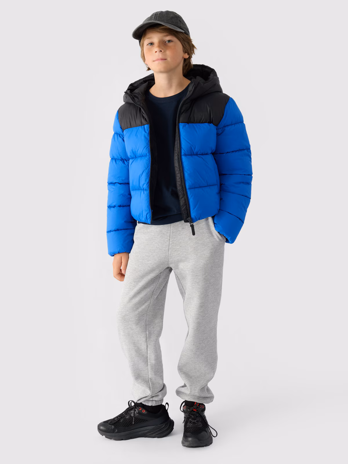 Kurtka puchowa z wypełnieniem syntetycznym chłopięca - żółta