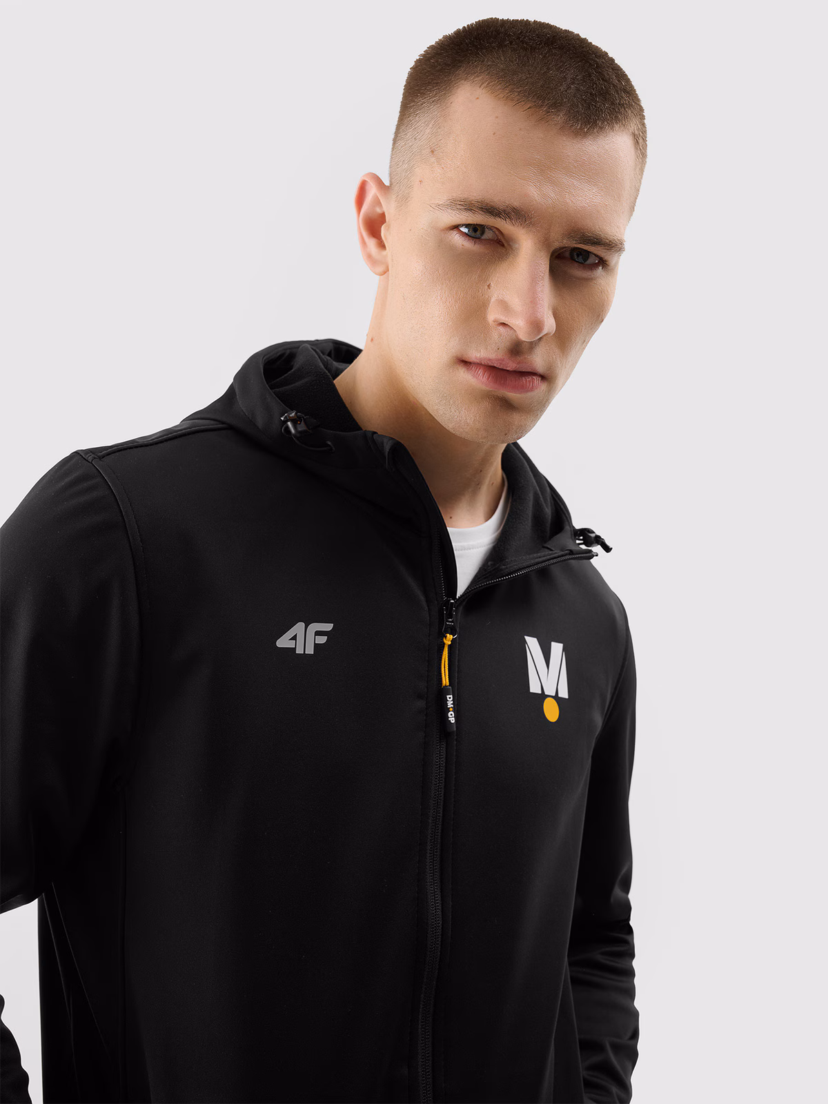 Kurtka softshell wiatroodporna membrana 5000 uniseks 4F x Drift Masters - czarna