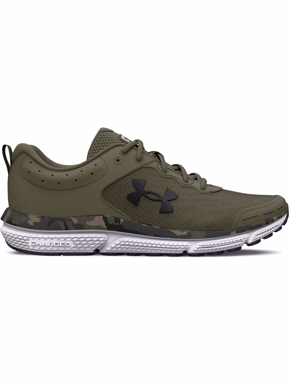 Buty do biegania damskie Under Armour UA Charged Assert 10 Camo - czarne