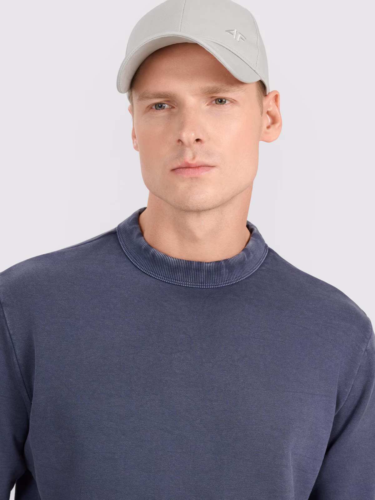 Bluza dresowa nierozpinana bez kaptura męska - szara