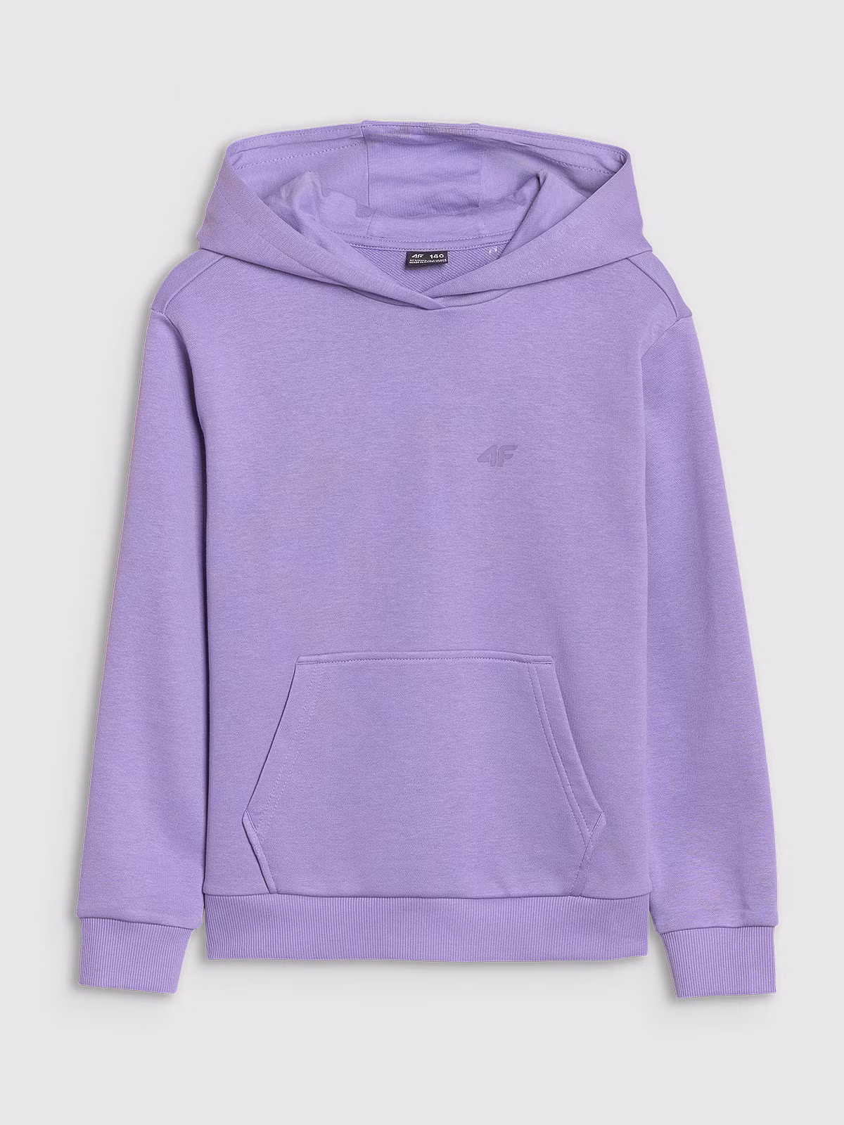 Bluza dresowa nierozpinana z kapturem dziewczęca - różowa