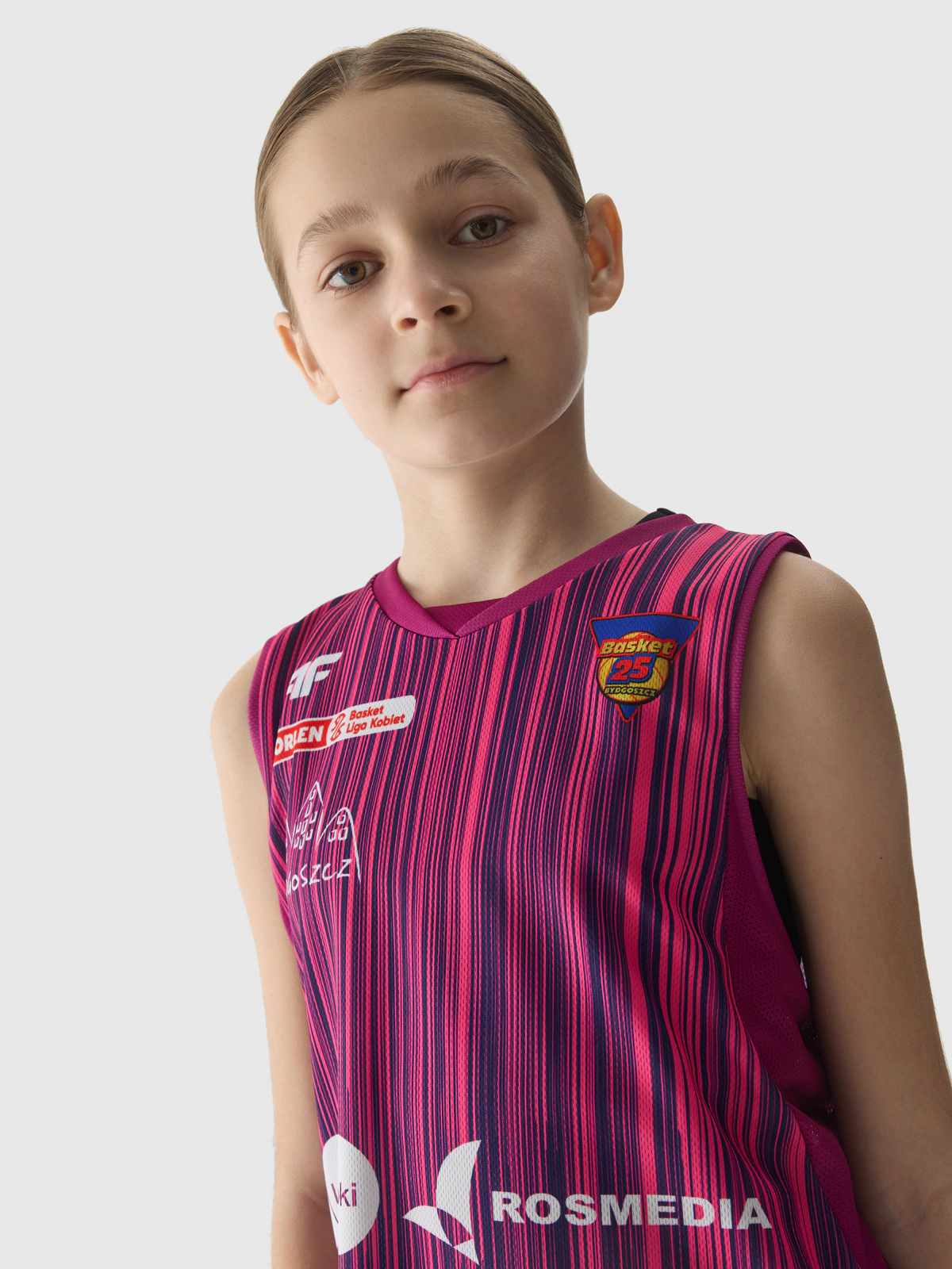 Tank top replika wyjazdowy z sezonu 2023/24 dziecięcy 4F x KS25 Basket Bydgoszcz - multikolor