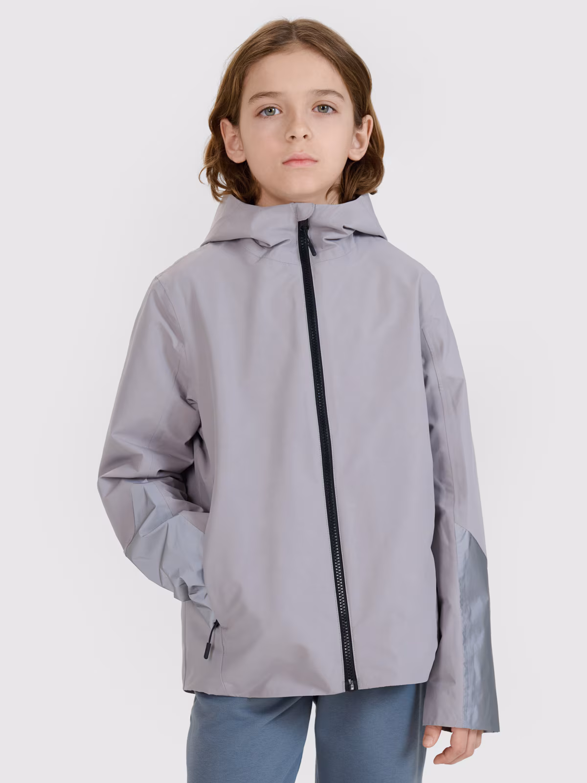 Kurtka przejściowa membrana 5000 dziecięca - szara