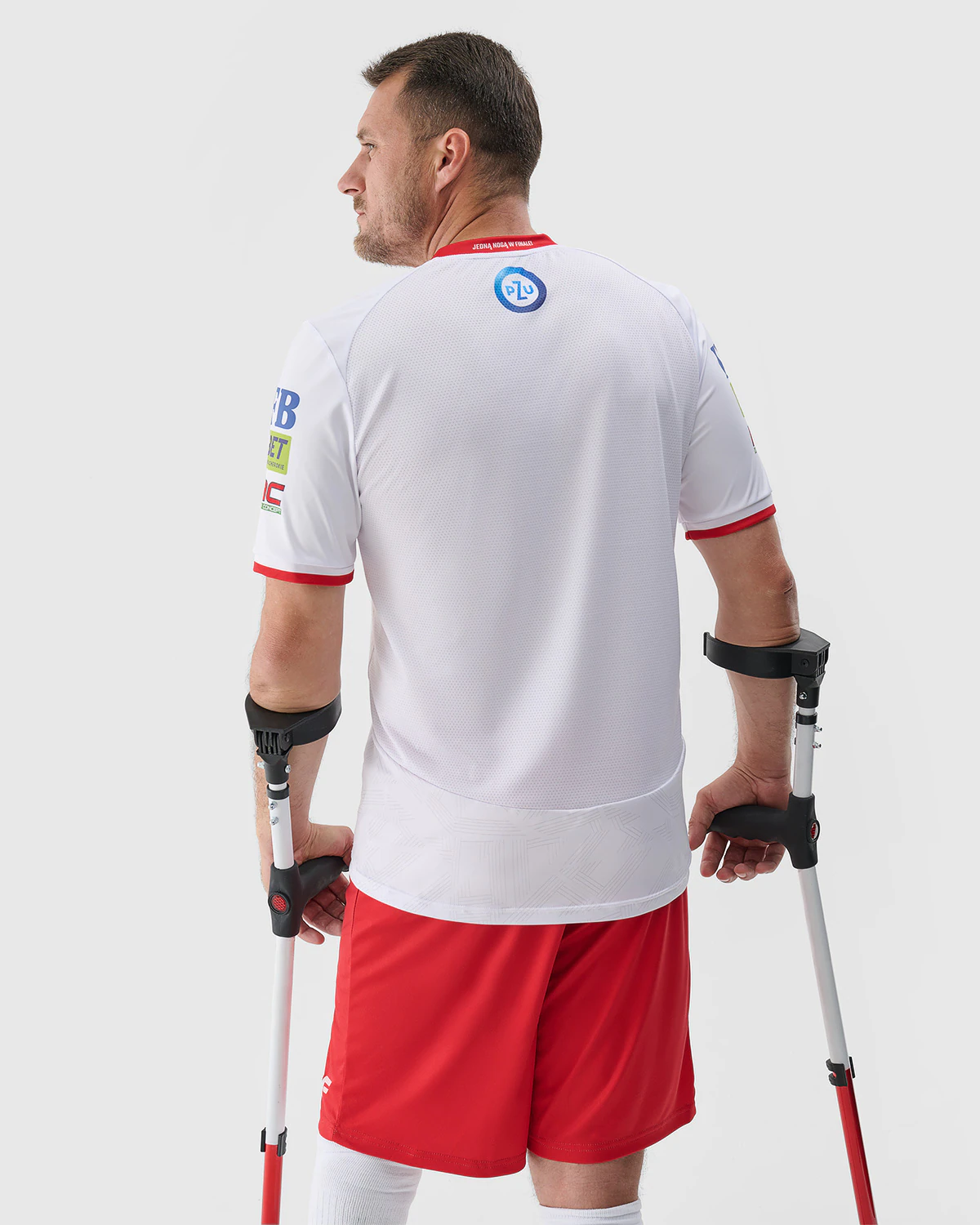 Koszulka replika domowa AMP Futbol męska - biała