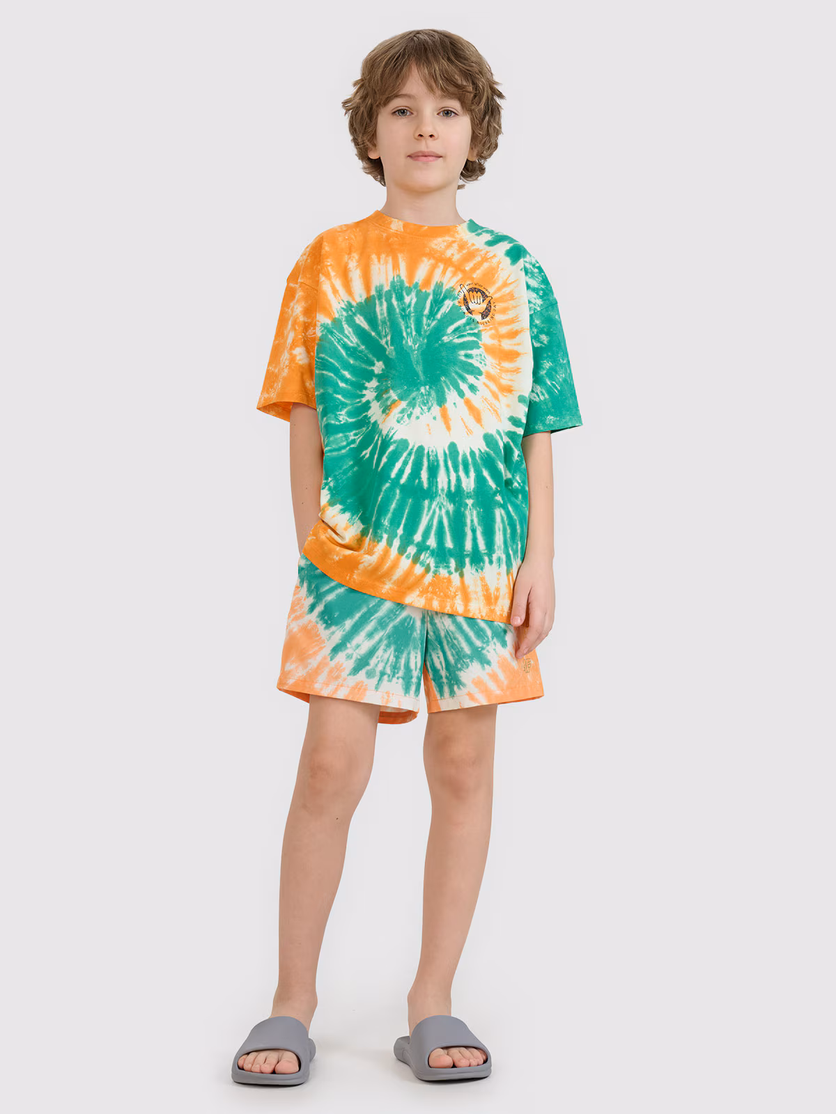 Spodenki plażowe boardshorty chłopięce - multikolor