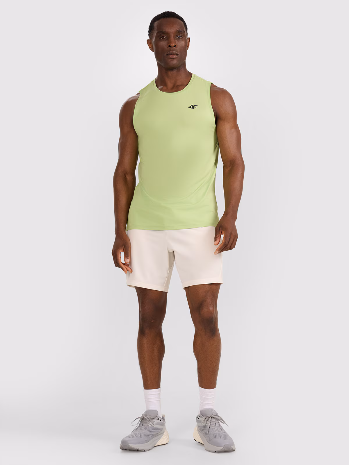 Tank top treningowy szybkoschnący męski - zielony