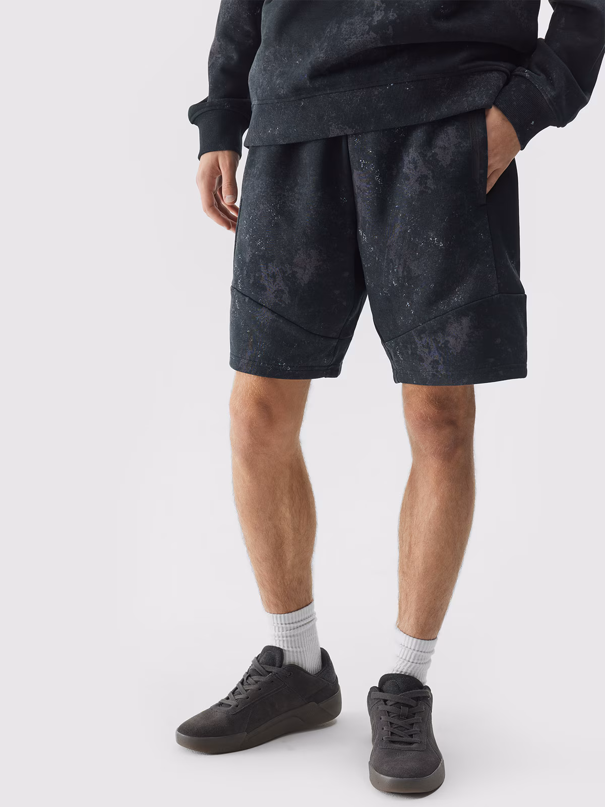 Spodenki dresowe męskie - grafitowy