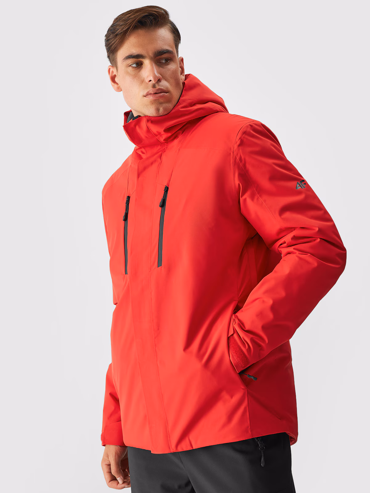 Kurtka narciarska membrana 10000 męska - czerwona