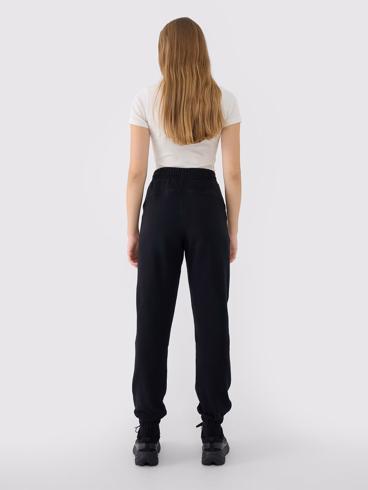 Spodnie dresowe joggery damskie - szare