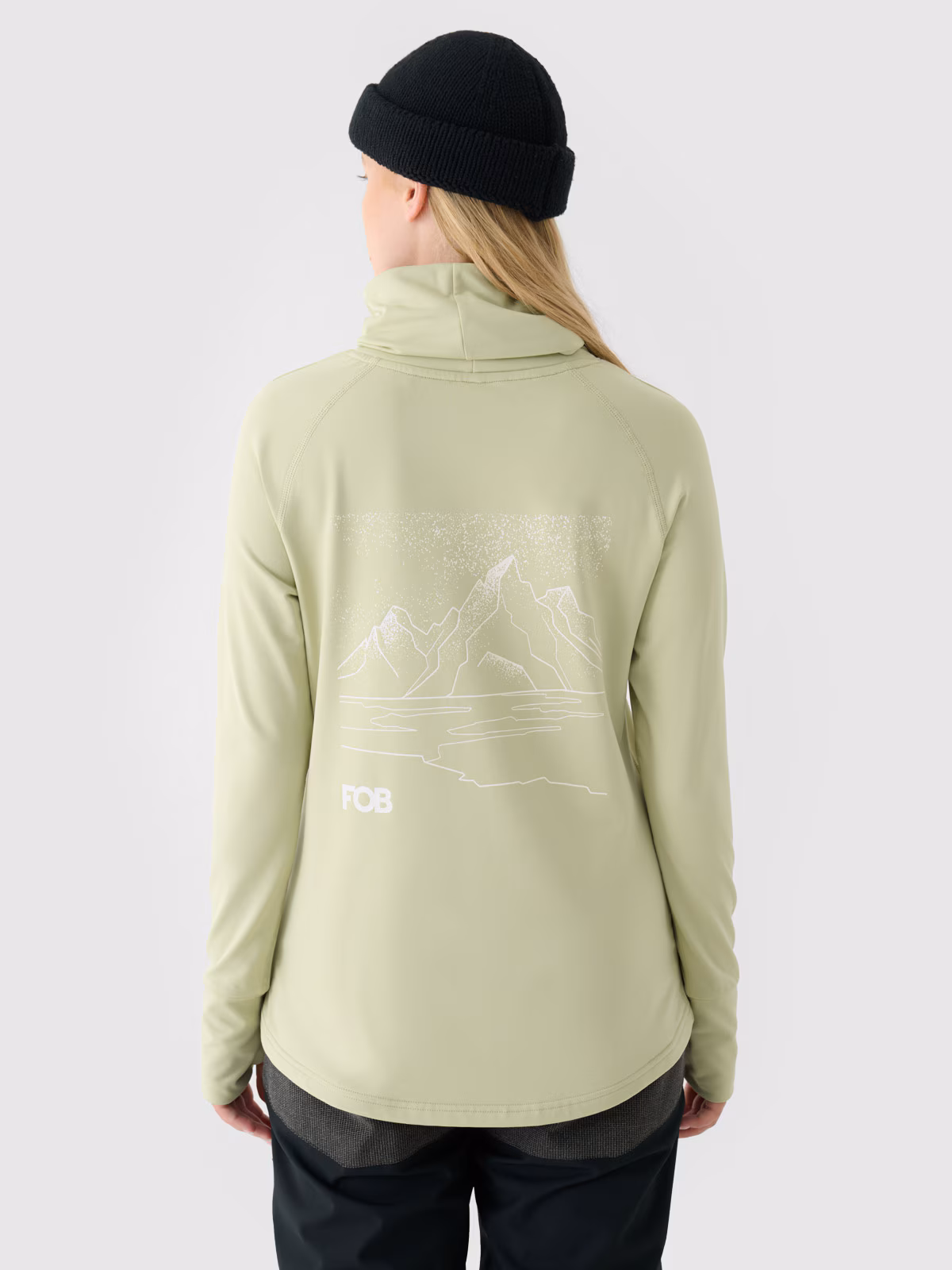 Bielizna termiczna drapana (góra) damska - czarna