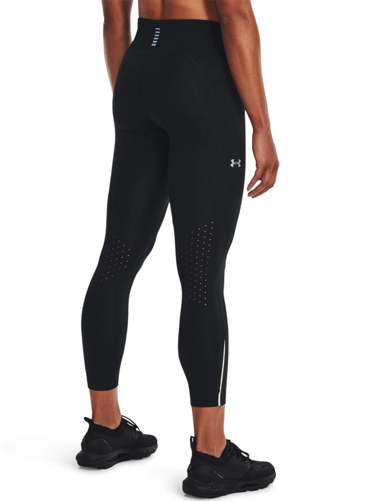 Legginsy do biegania damskie Under Armour UA Launch Ankle Tights - czarne