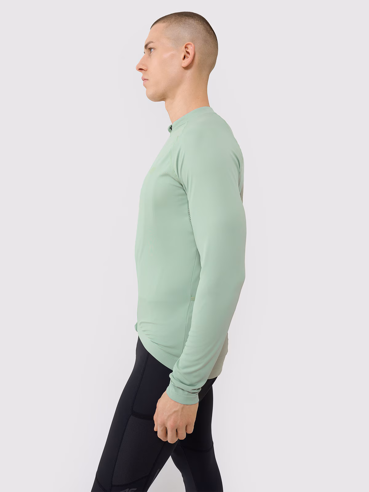 Longsleeve rowerowy szybkoschnący męski - turkusowy