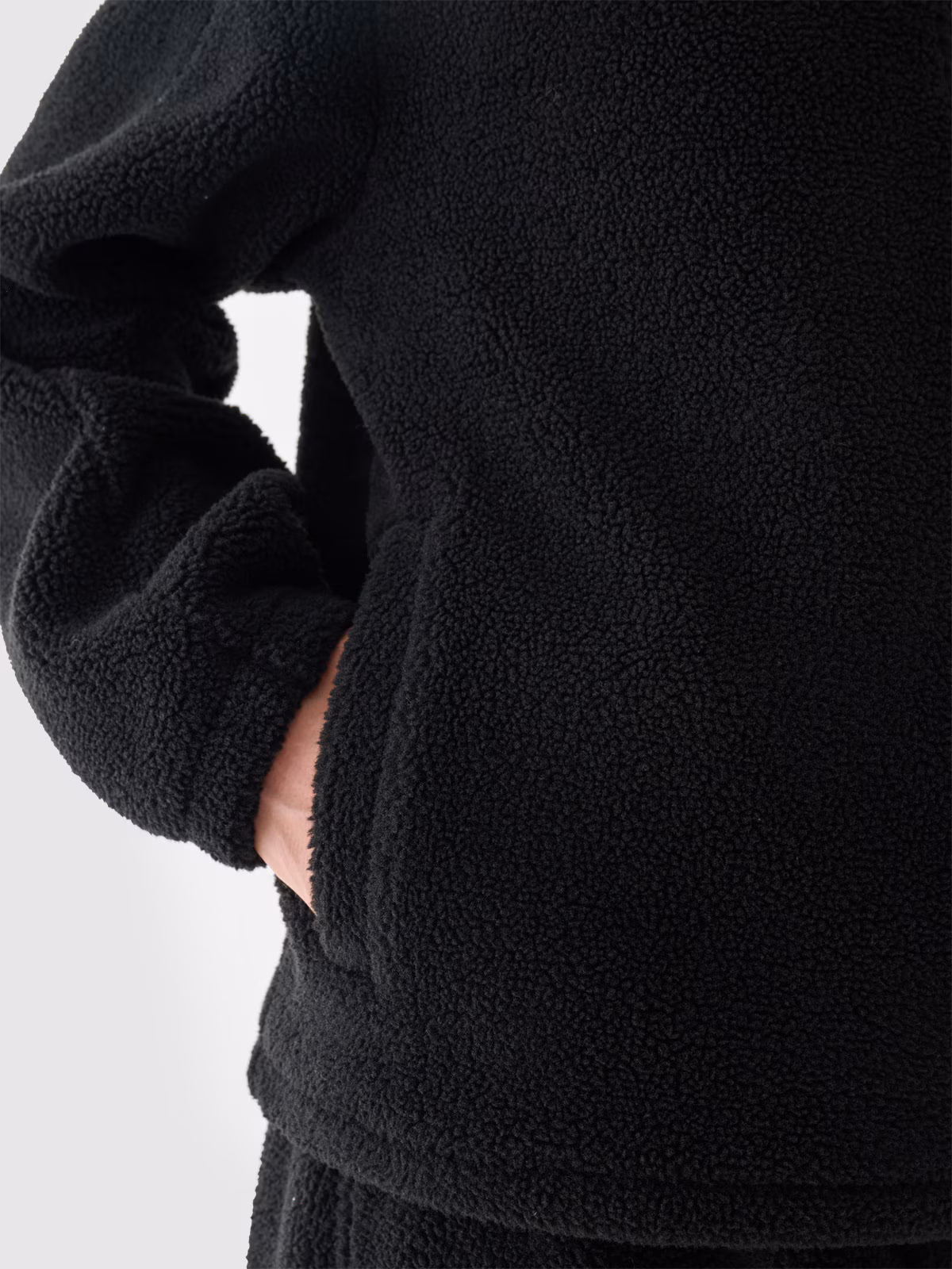 Polar sherpa nierozpinany ze stójką męski Outhorn - czarny