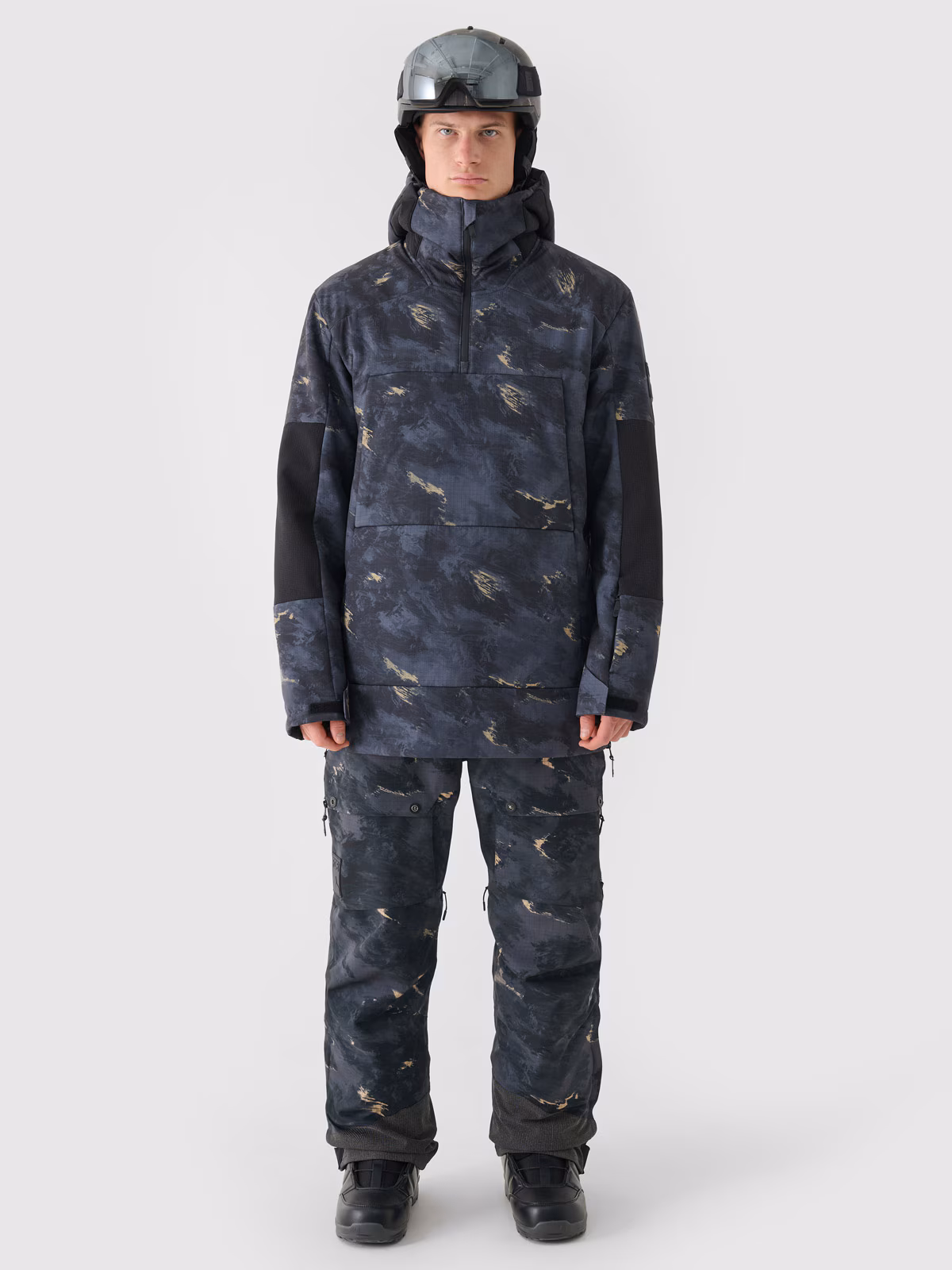 Kurtka snowboardowa membrana 8000 męska - czarna