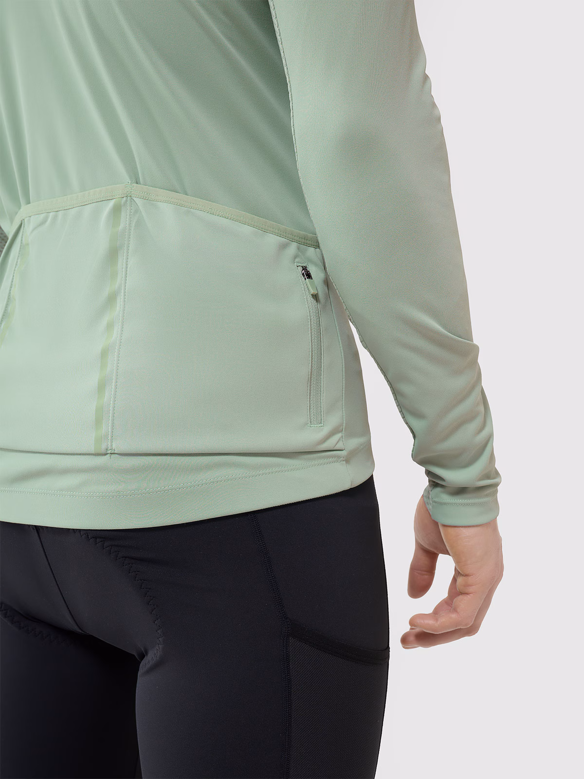 Longsleeve rowerowy szybkoschnący męski - turkusowy