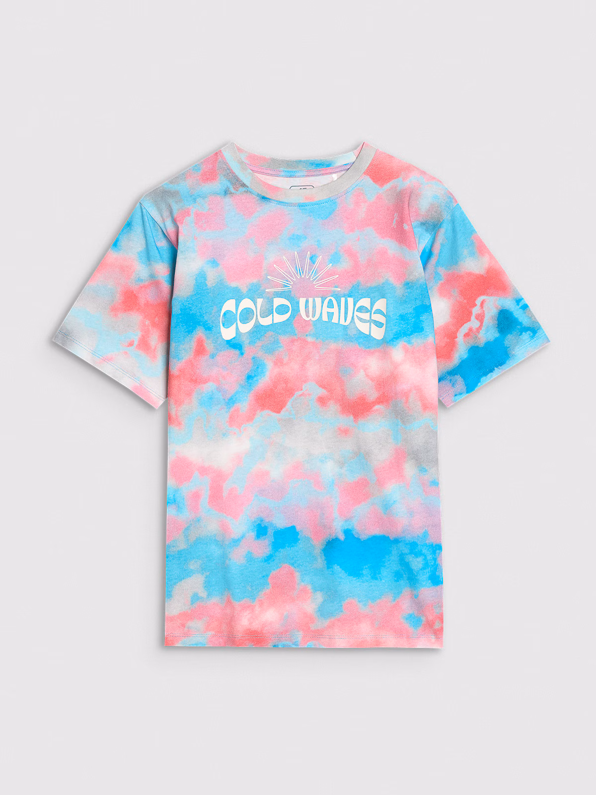 T-shirt oversize z nadrukiem chłopięcy - multikolor