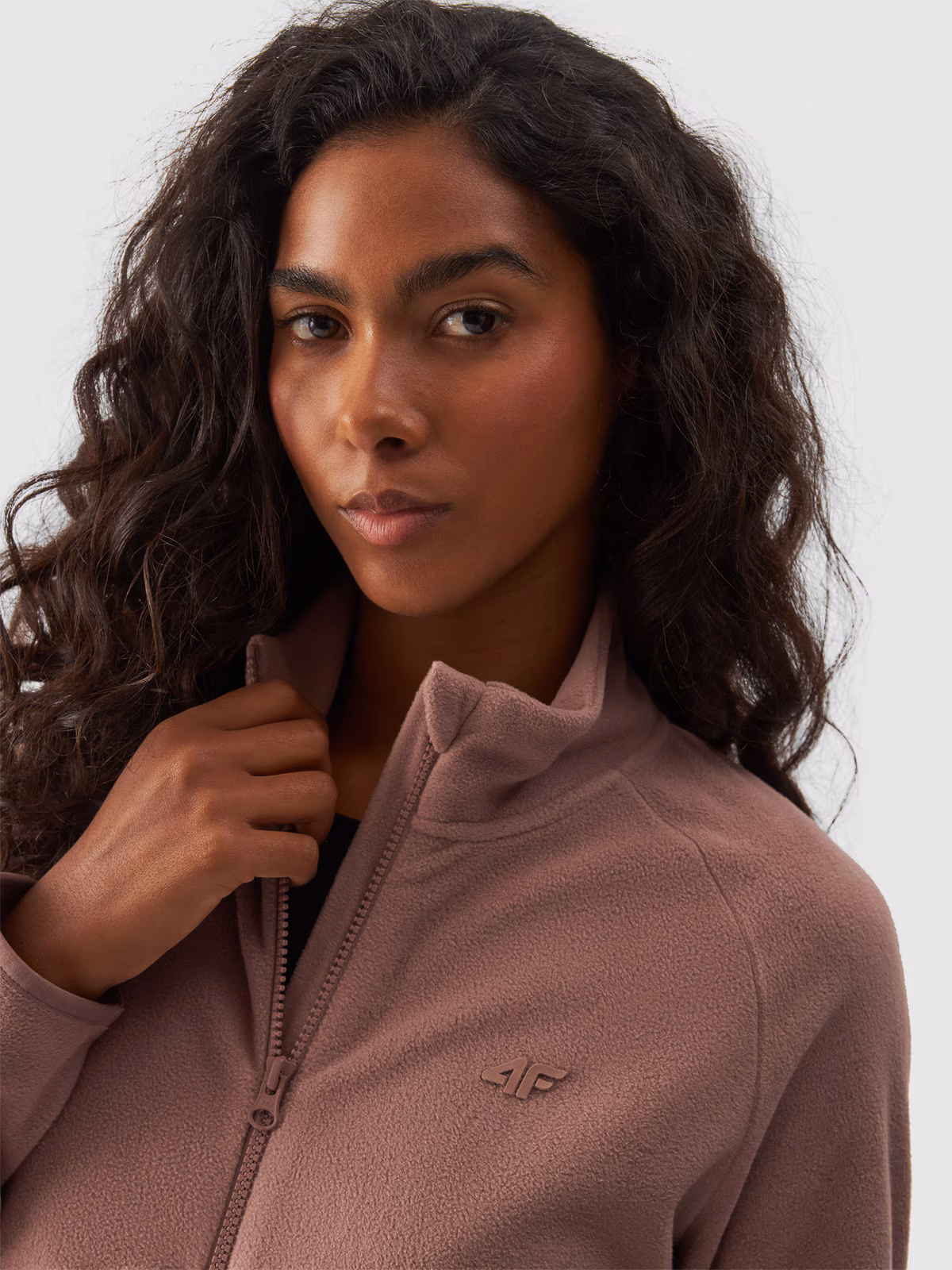 Polar ze stójką regular damski - czarny