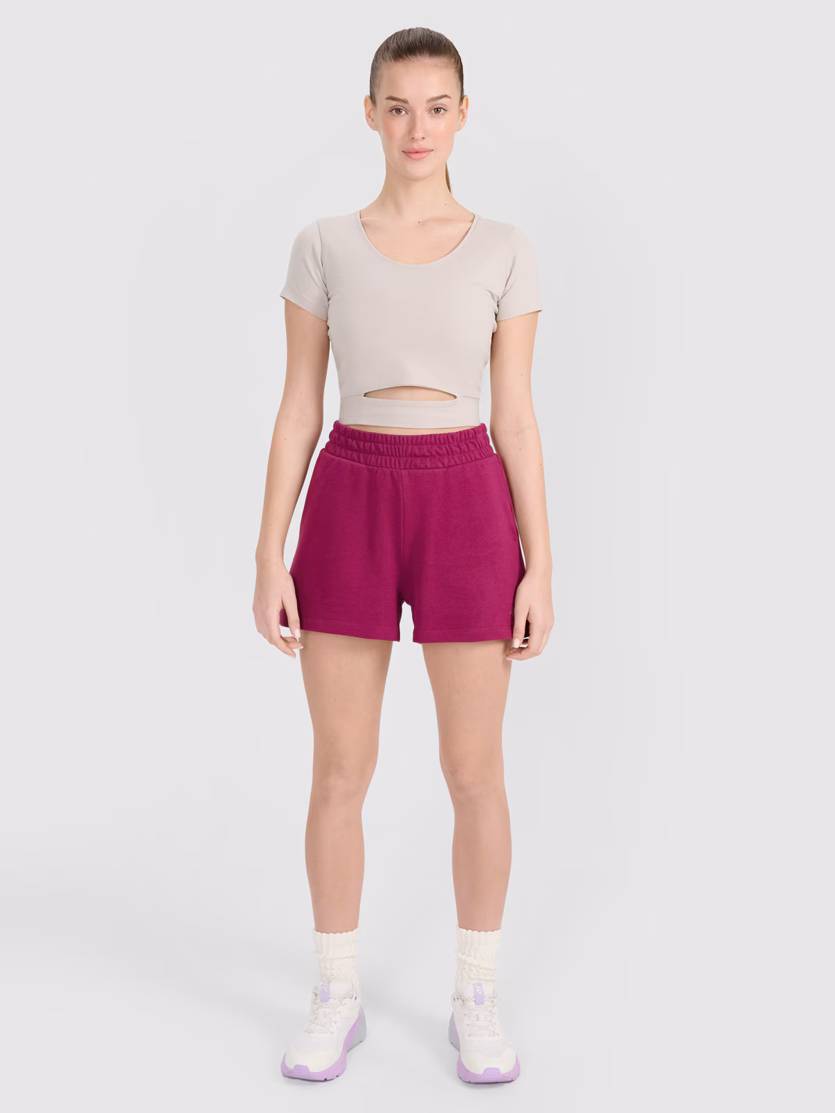 Spodenki dresowe damskie - czarne