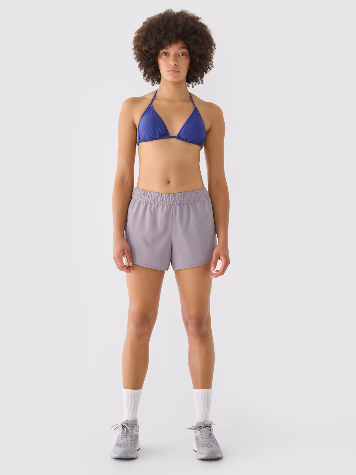 Spodenki plażowe damskie - fioletowe