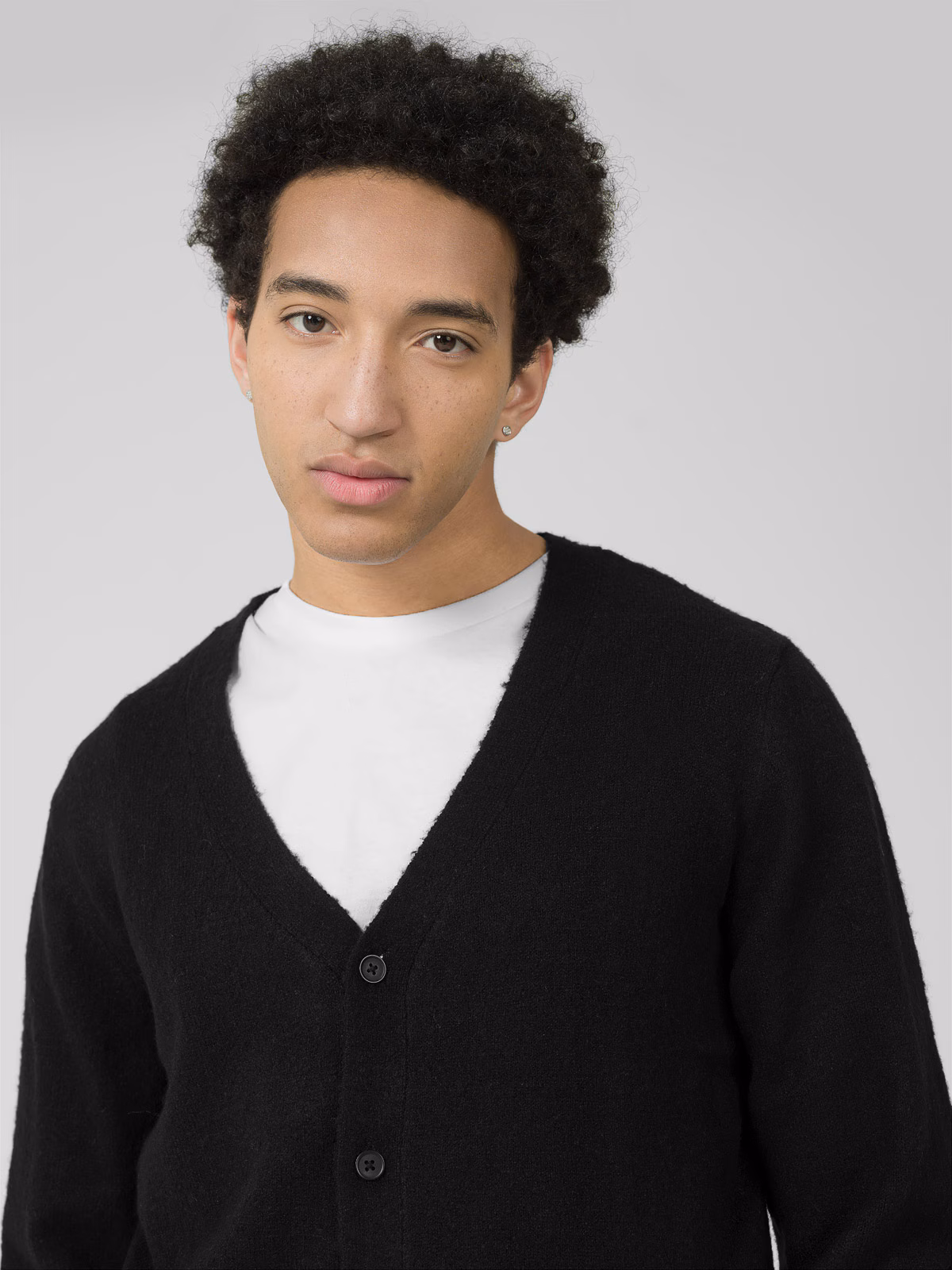 Sweter kardigan męski Outhorn - czarny