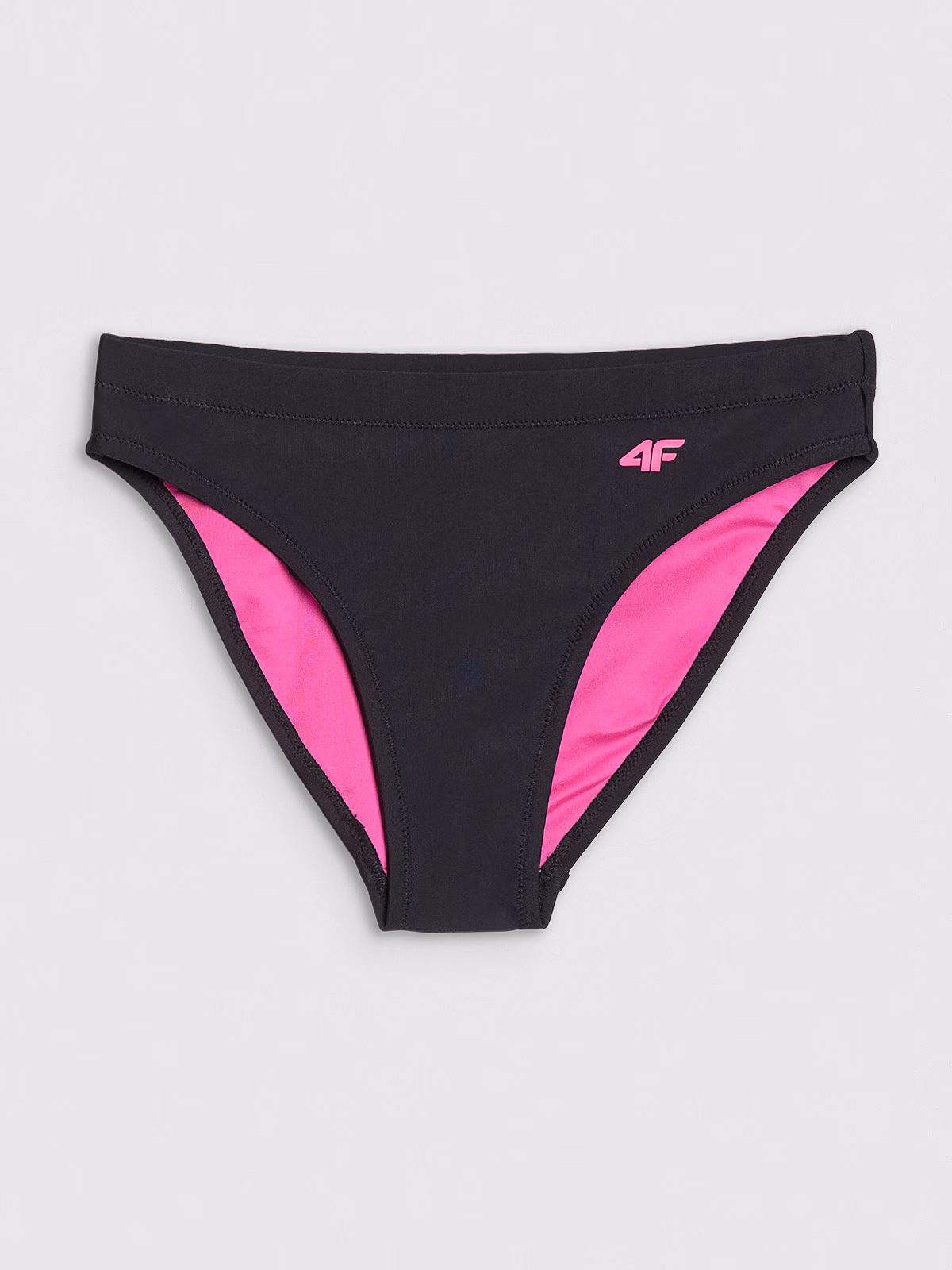 Kostium kąpielowy dwuczęściowy dziewczęcy - czarny