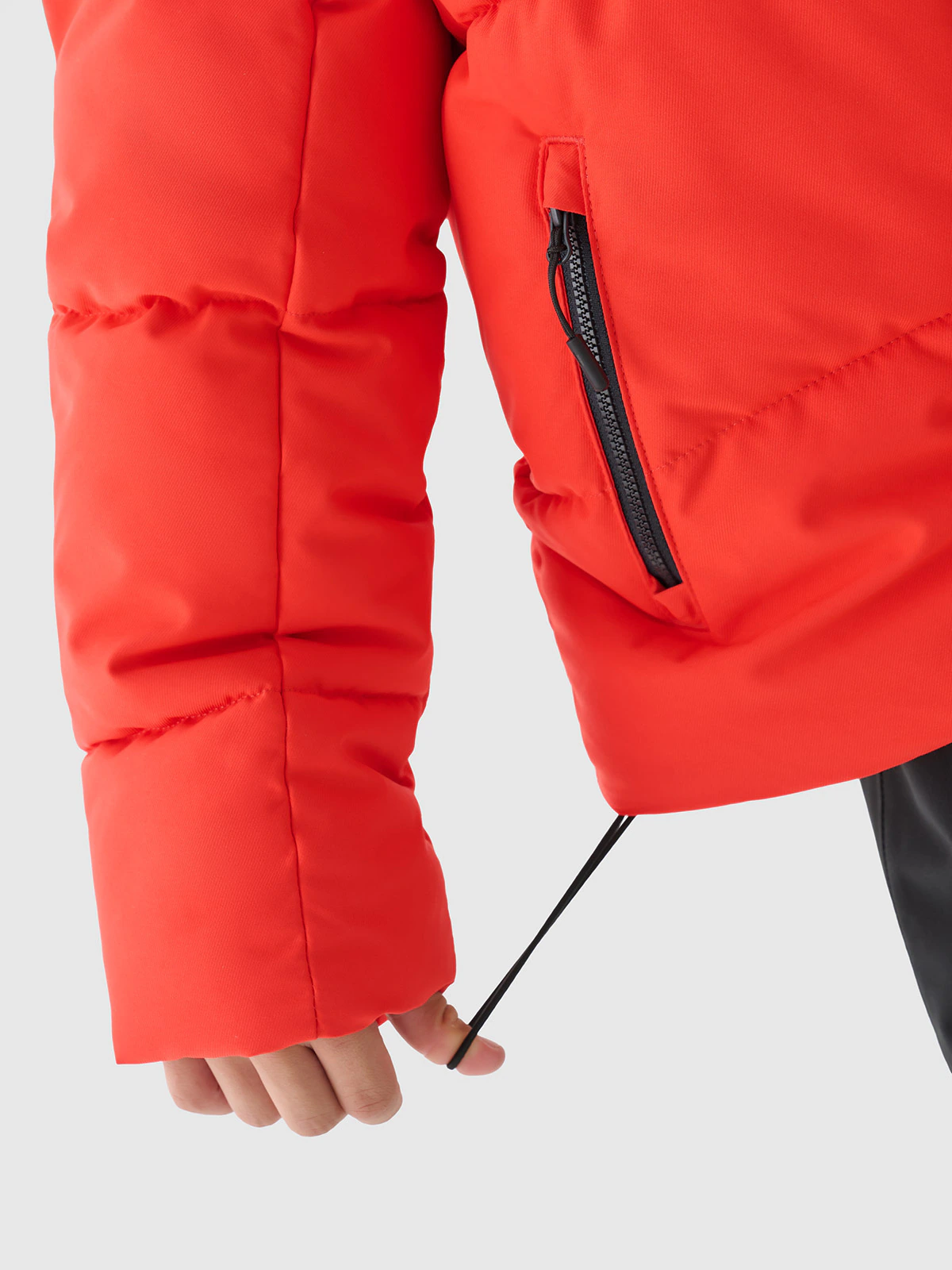 Kurtka narciarska membrana 5000 chłopięca - czerwona