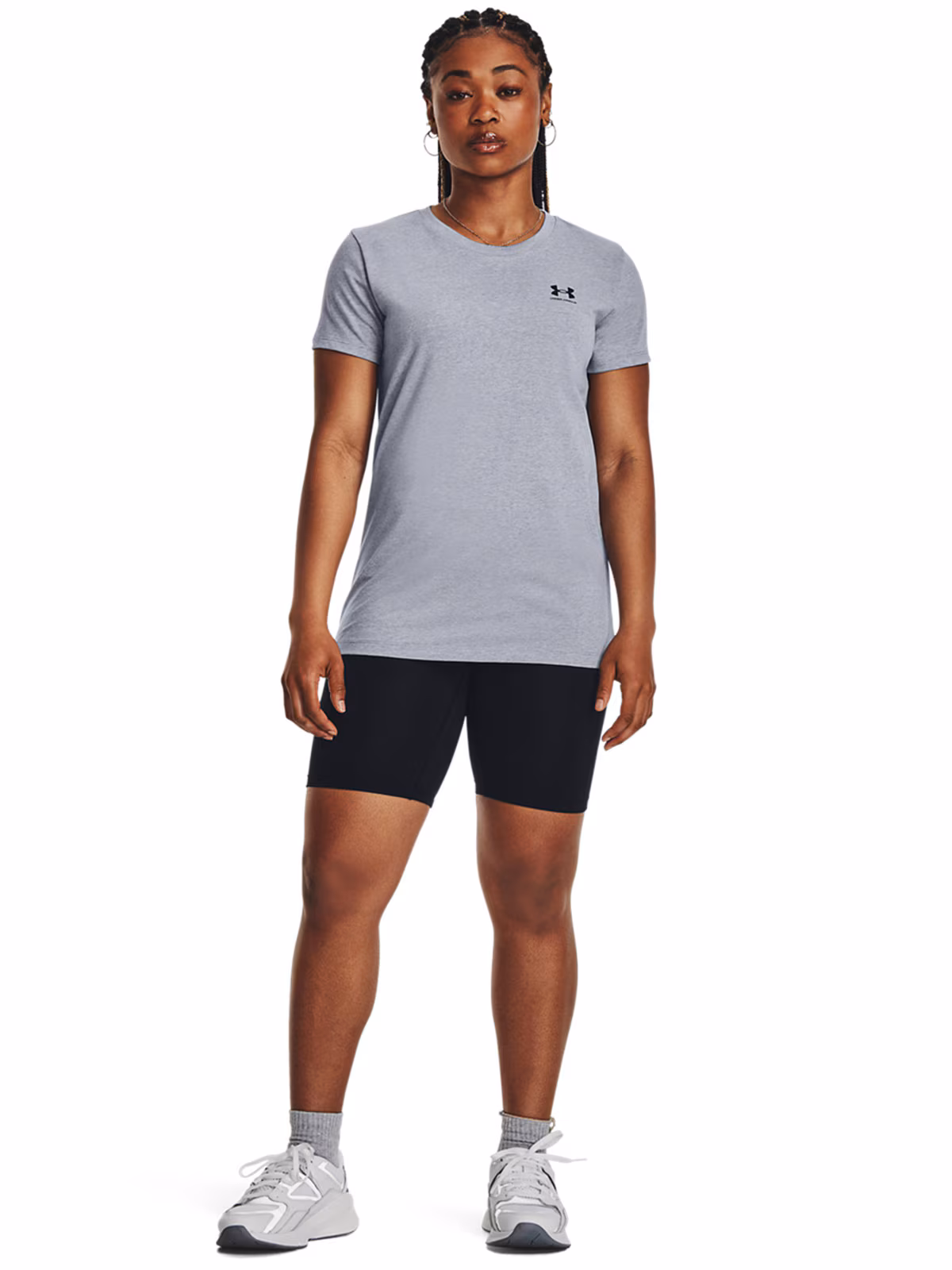 T-shirt damski Under Armour UA SPORTSTYLE LC SS - szary