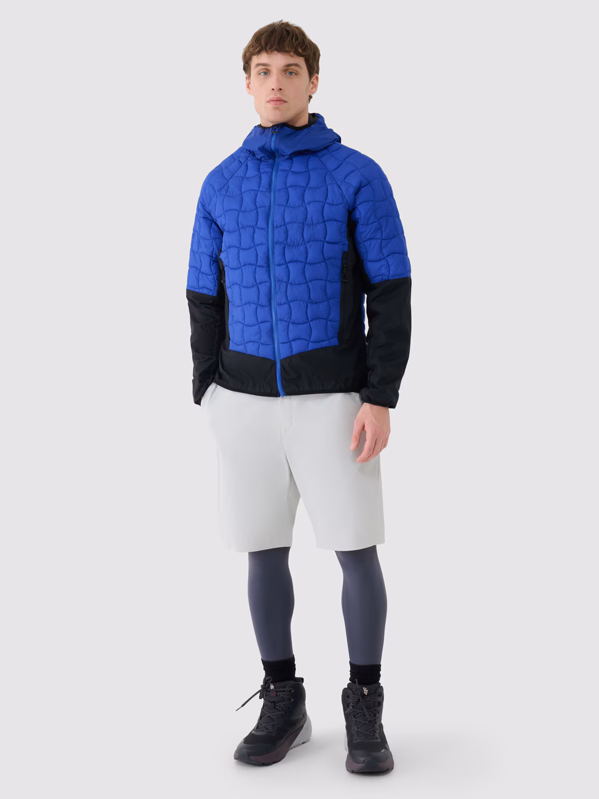 Kurtka puchowa trekkingowa z wypełnieniem Primaloft Black Insulation męska - niebieska