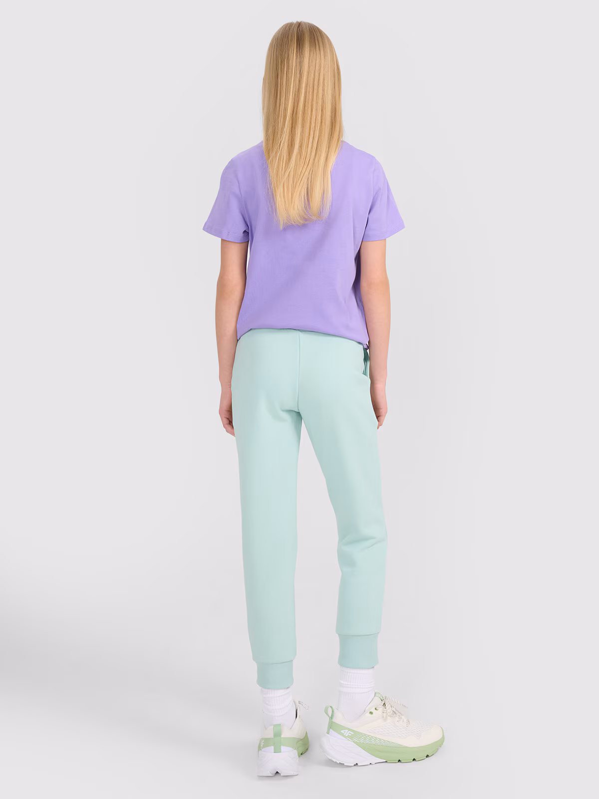 Spodnie dresowe joggery dziewczęce - różowe