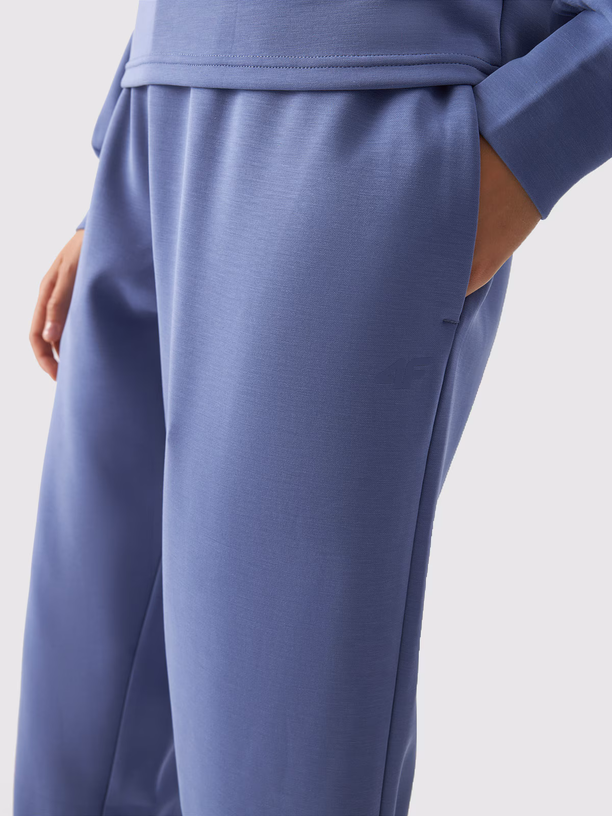 Spodnie dresowe z modalem damskie - fioletowe