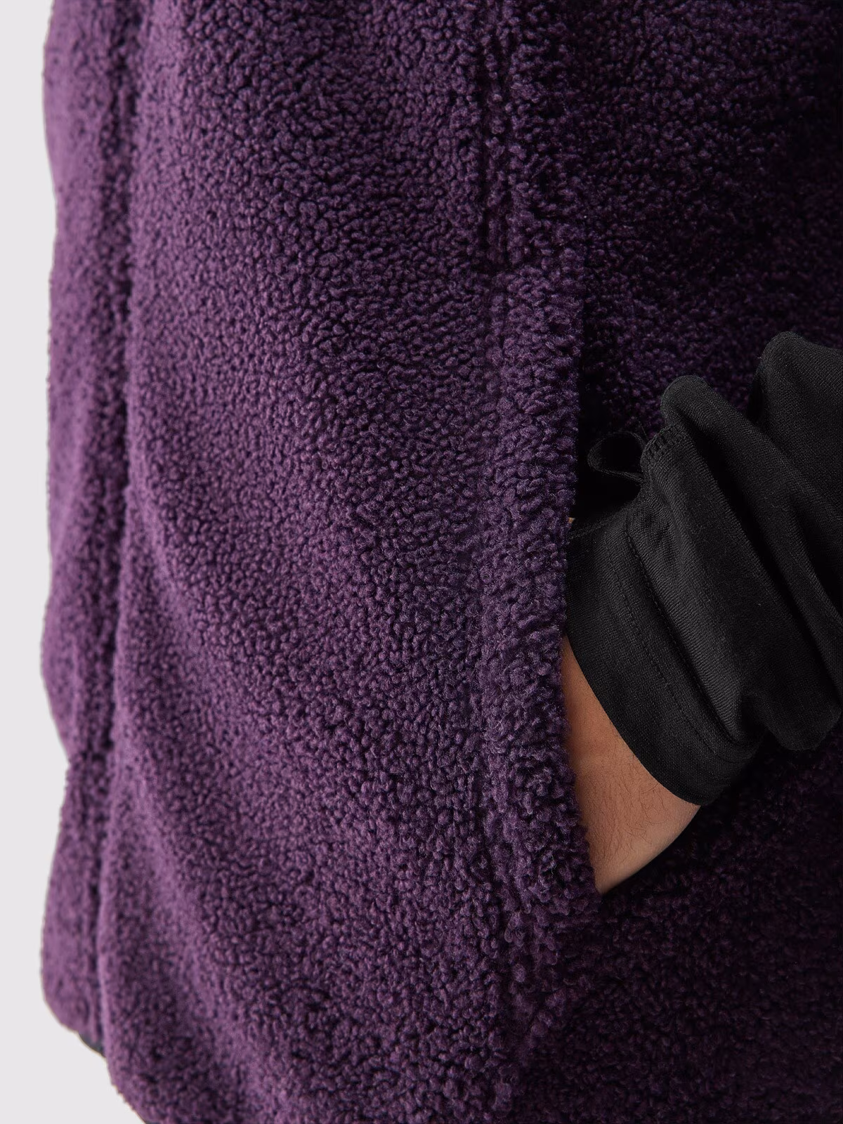 Bezrękawnik bez kaptura męski - fioletowy