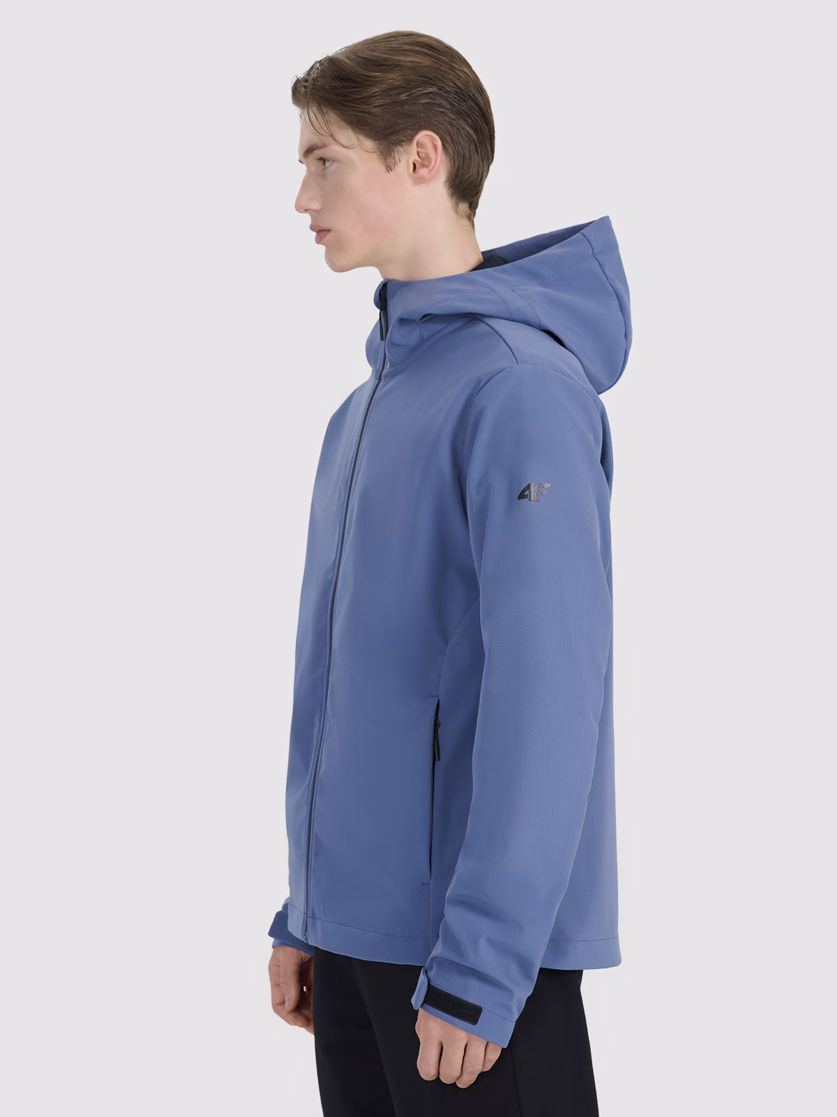 Kurtka softshell wiatroodporna membrana 5000 męska - czarna