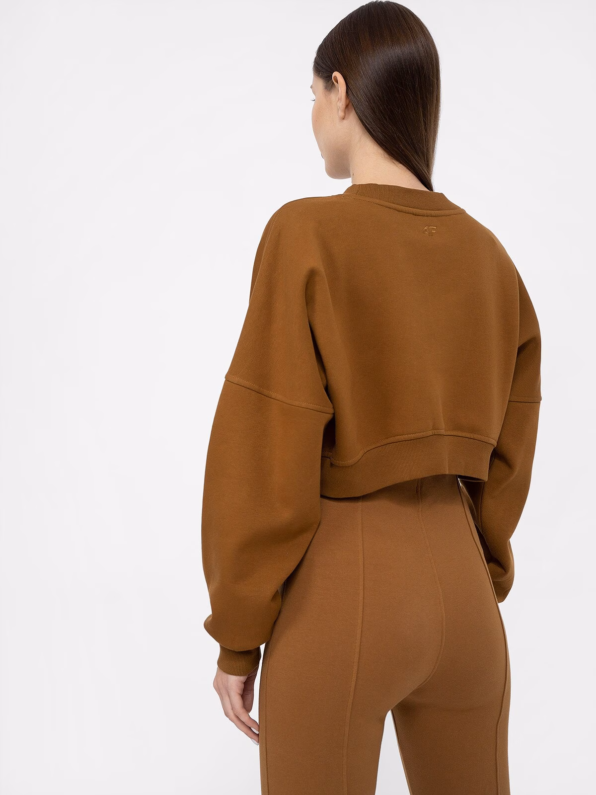 Bluza crop top nierozpinana bez kaptura damska