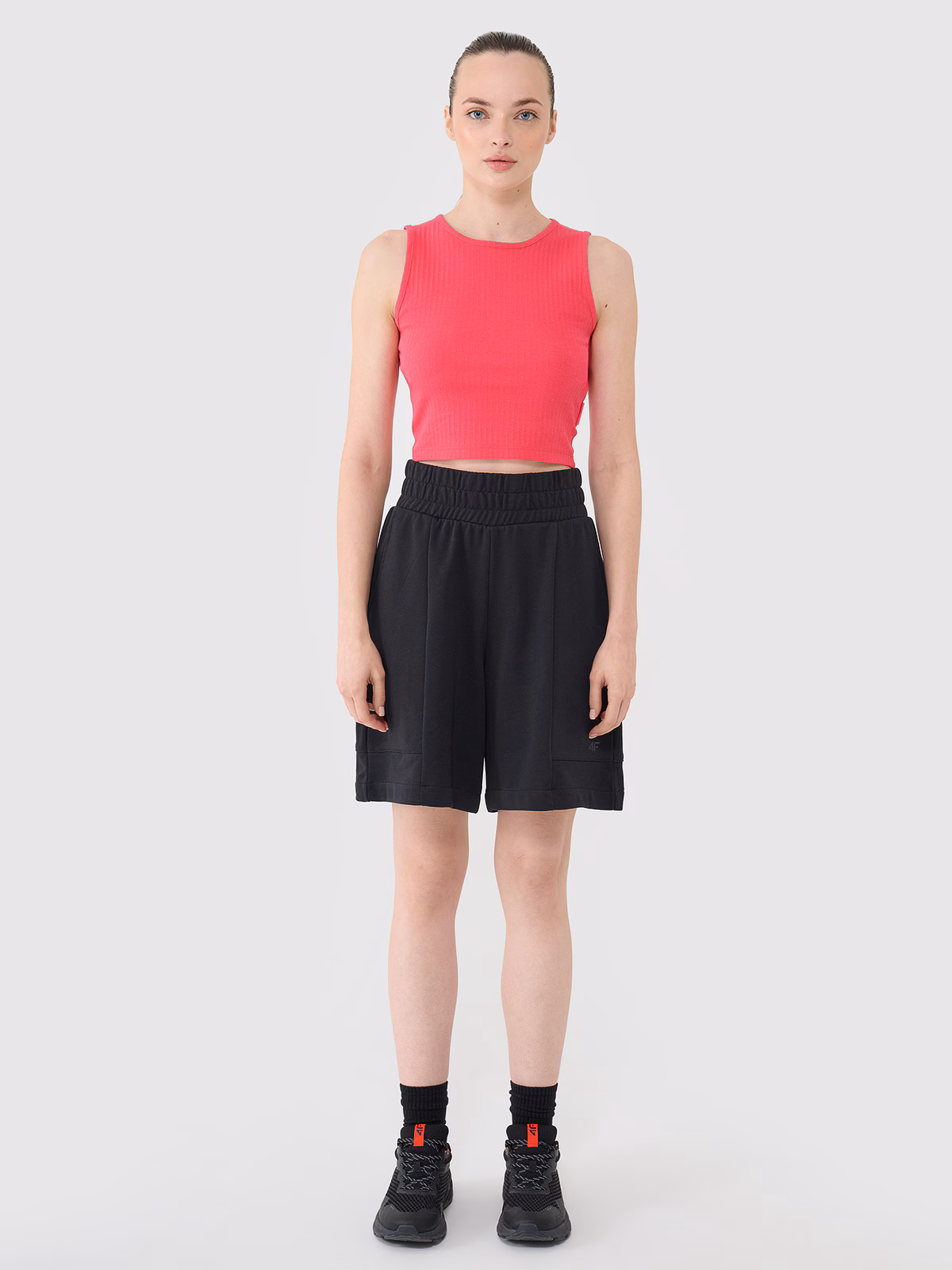 Spodenki dresowe damskie - czarne