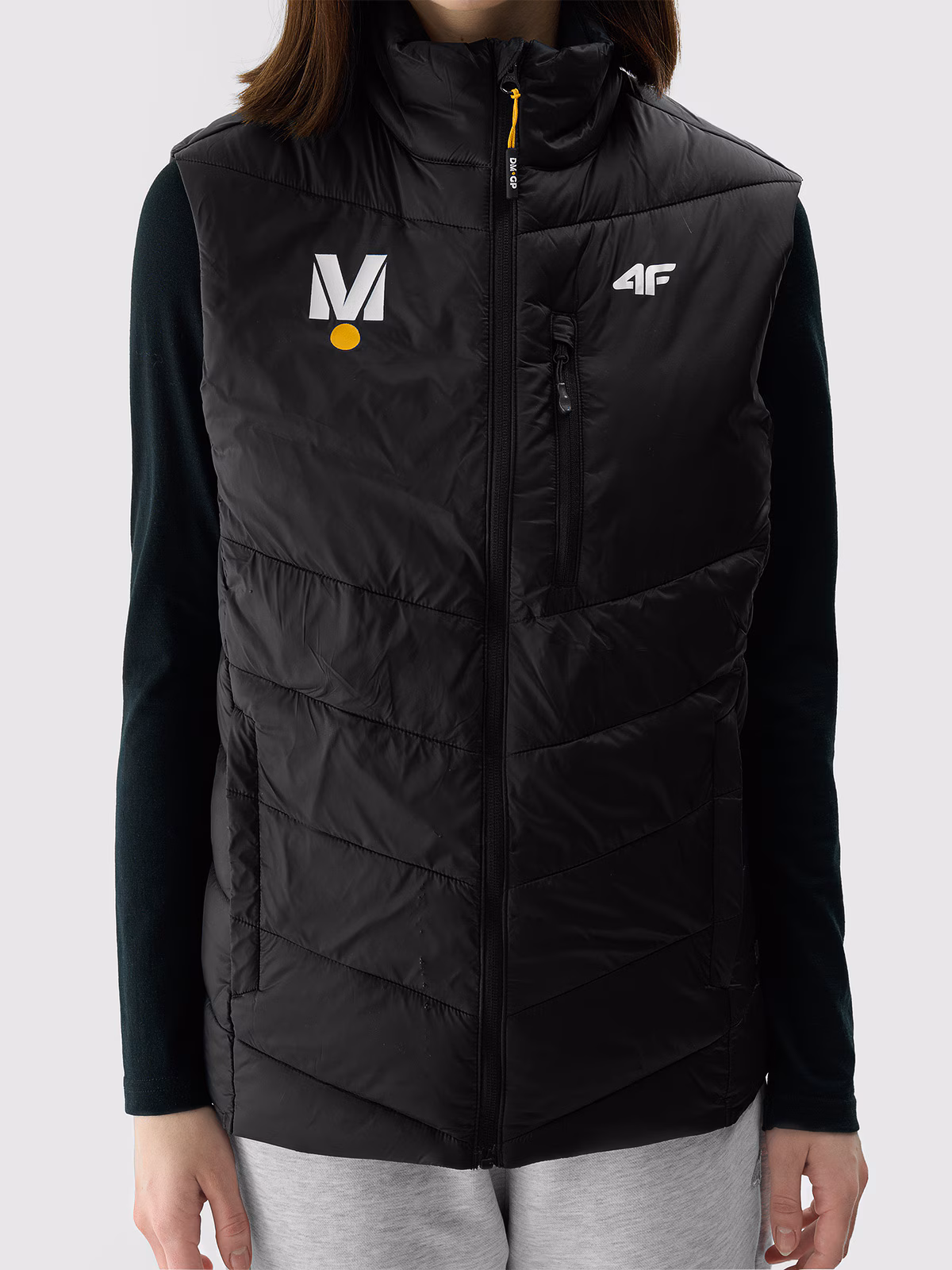 Bezrękawnik puchowy z wypełnieniem syntetycznym uniseks 4F x Drift Masters - czarny