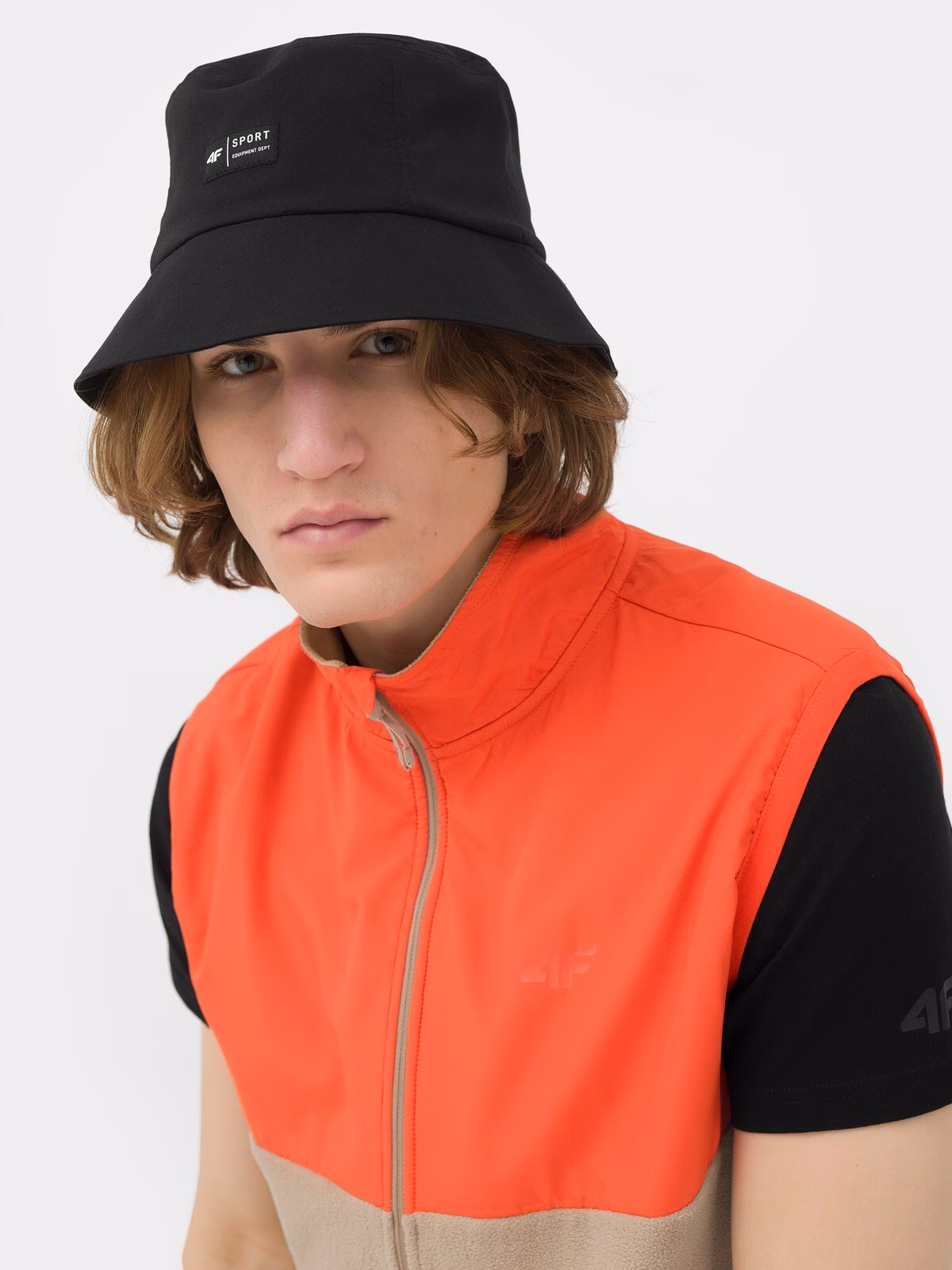 Bezrękawnik trekkingowy z mikropolaru męski