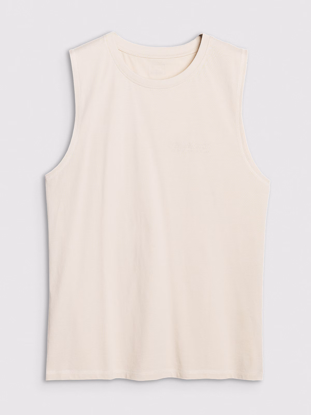 Tank top oversize męski - beżowy