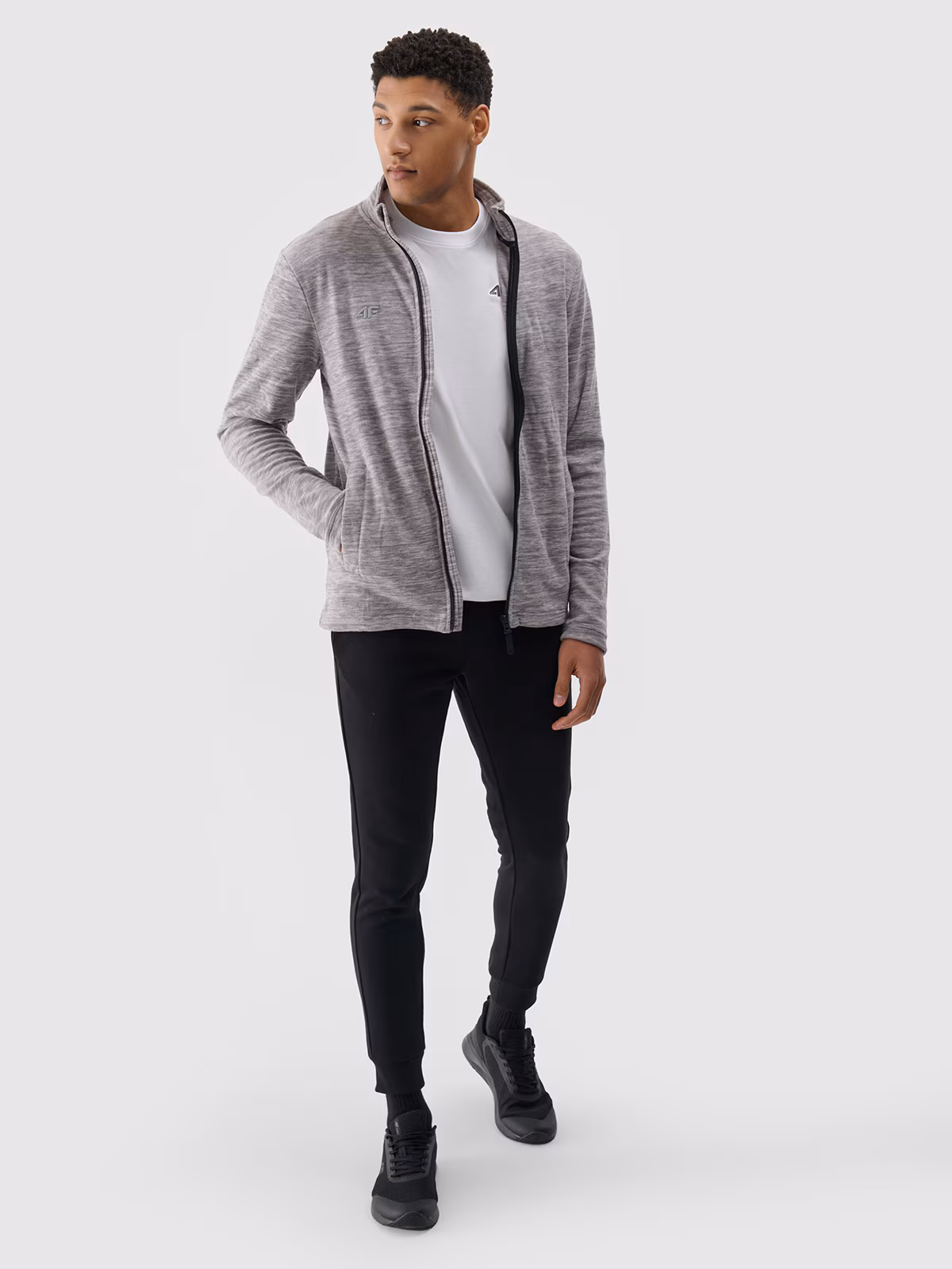 Polar ze stójką regular męski - szary