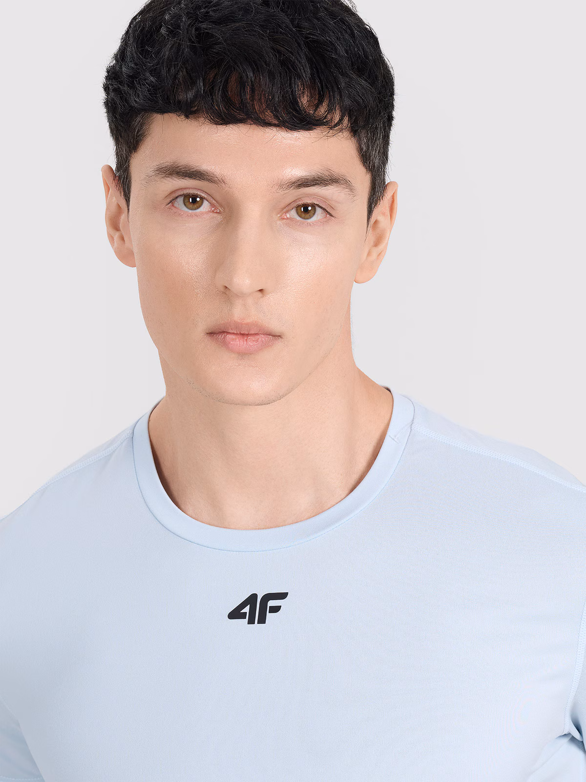 Koszulka treningowa szybkoschnąca męska - niebieska