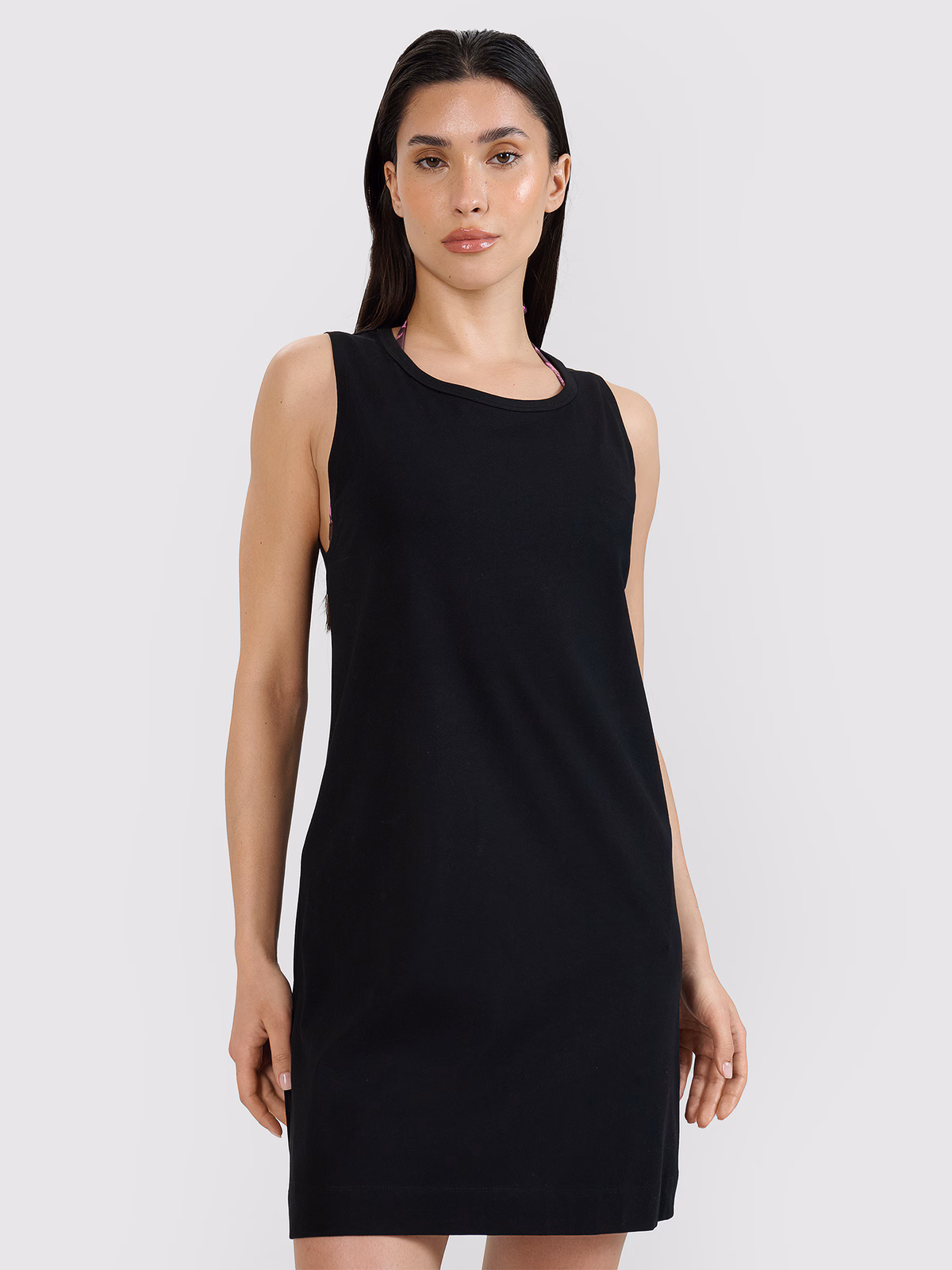 Sukienka mini damska - czarna