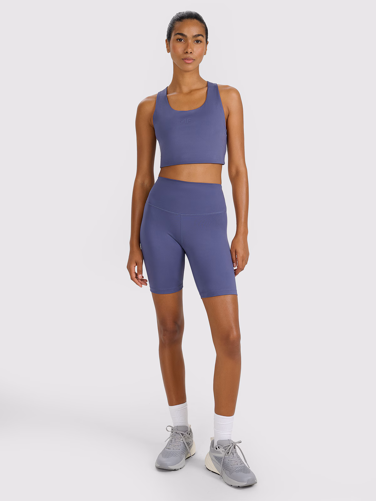 Legginsy kolarki treningowe damskie - granatowe