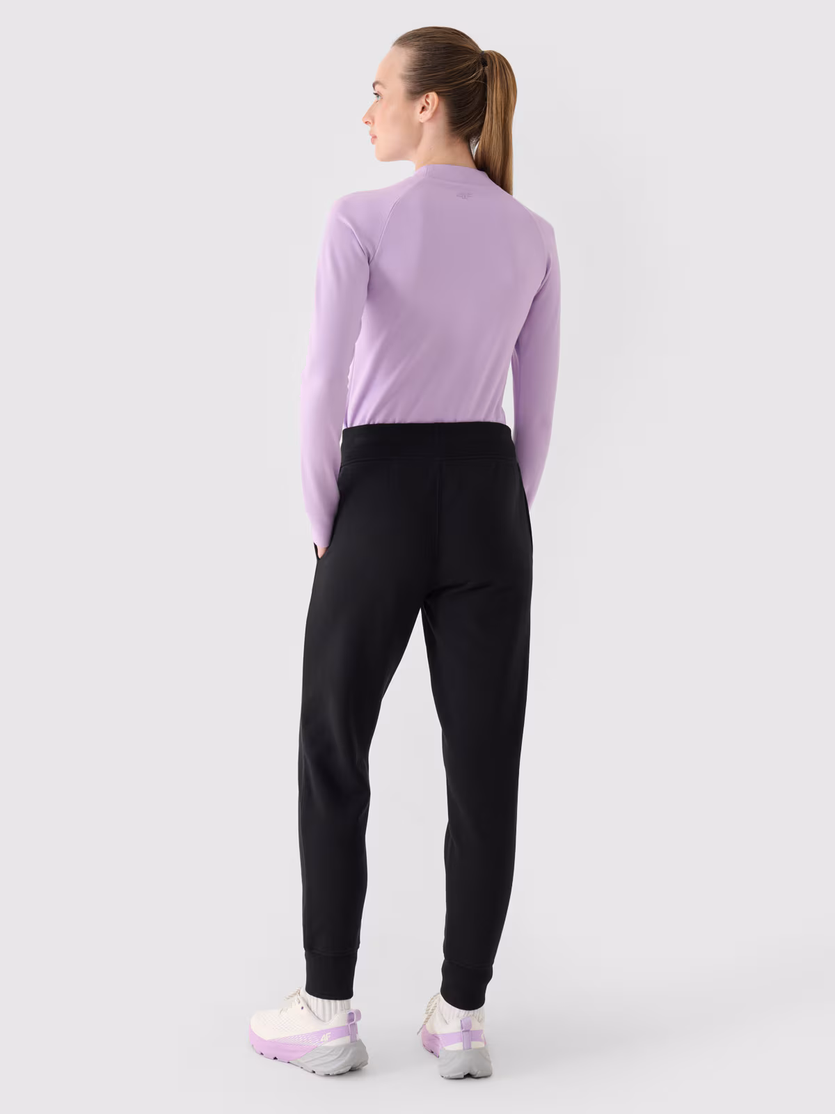 Spodnie dresowe joggery damskie - szare