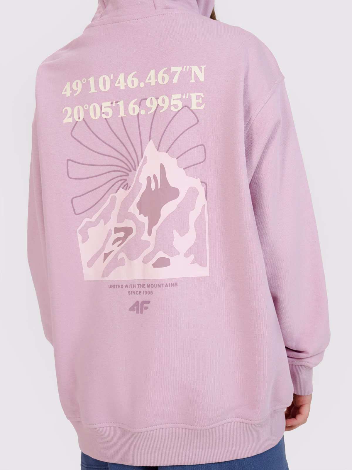 Bluza dresowa rozpinana z kapturem dziewczęca - szara