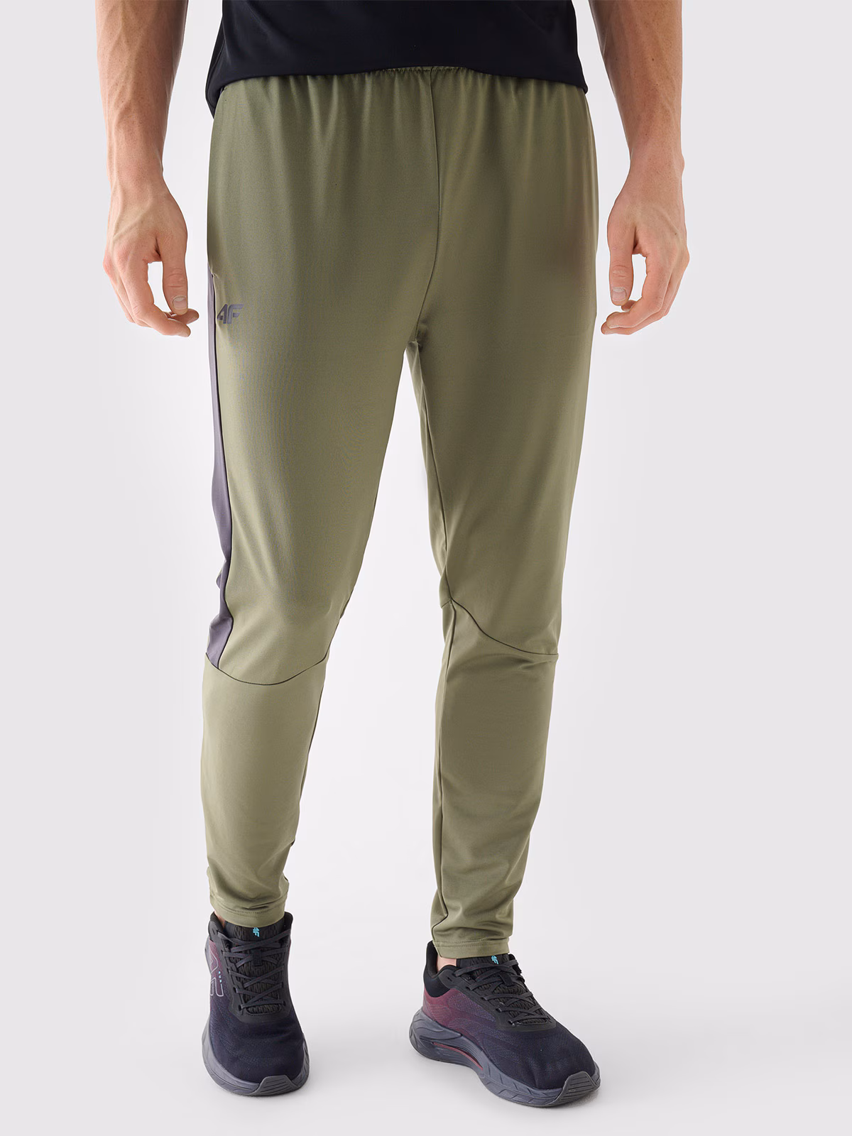 Spodnie treningowe szybkoschnące męskie - czerwone