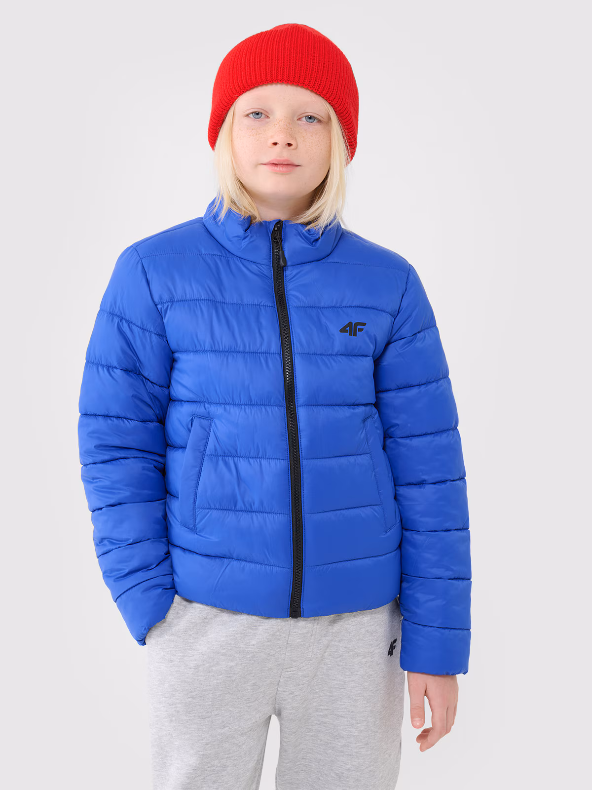 Kurtka puchowa z wypełnieniem syntetycznym chłopięca - zielona