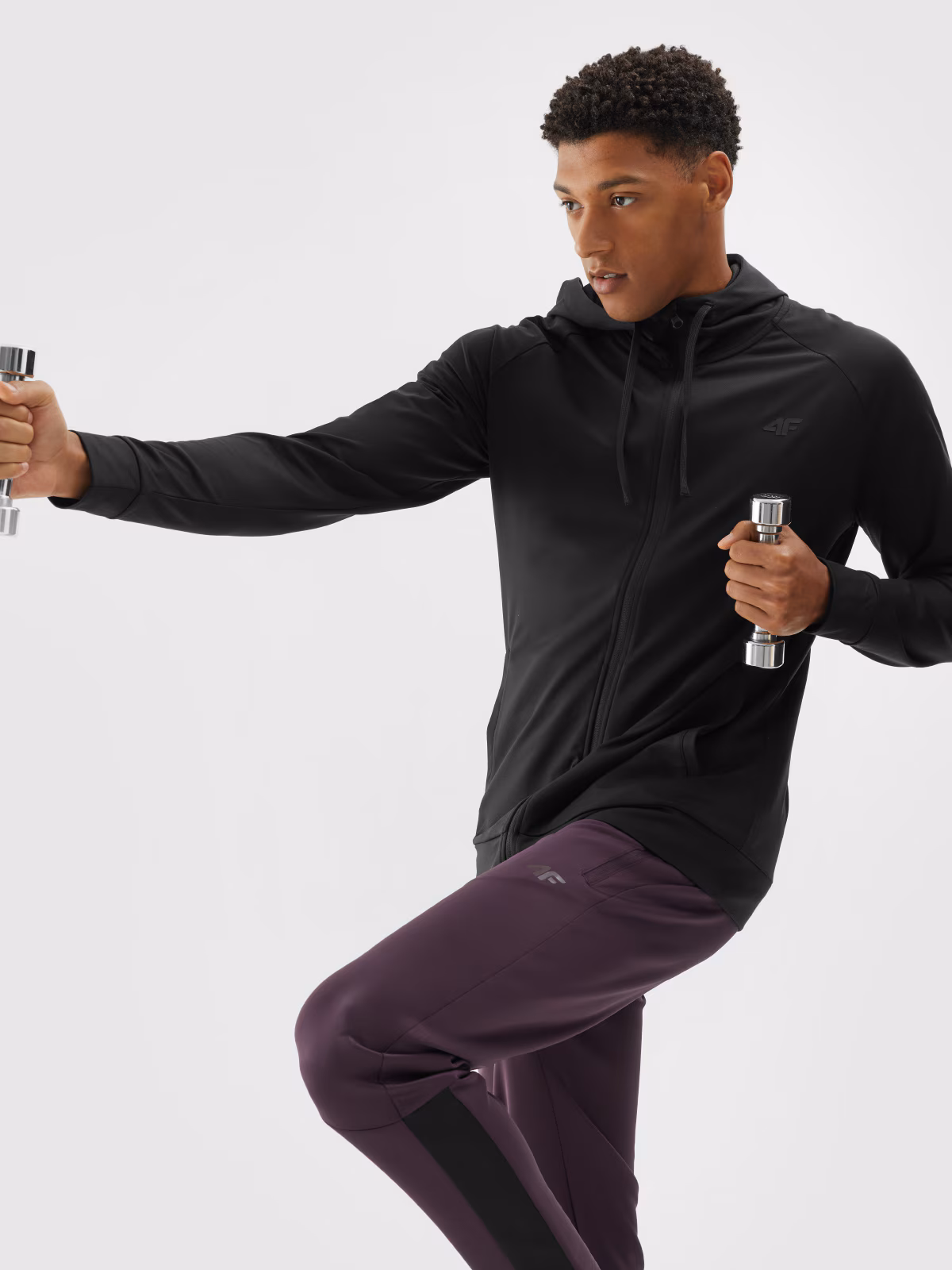 Bluza treningowa regular szybkoschnąca męska - szara